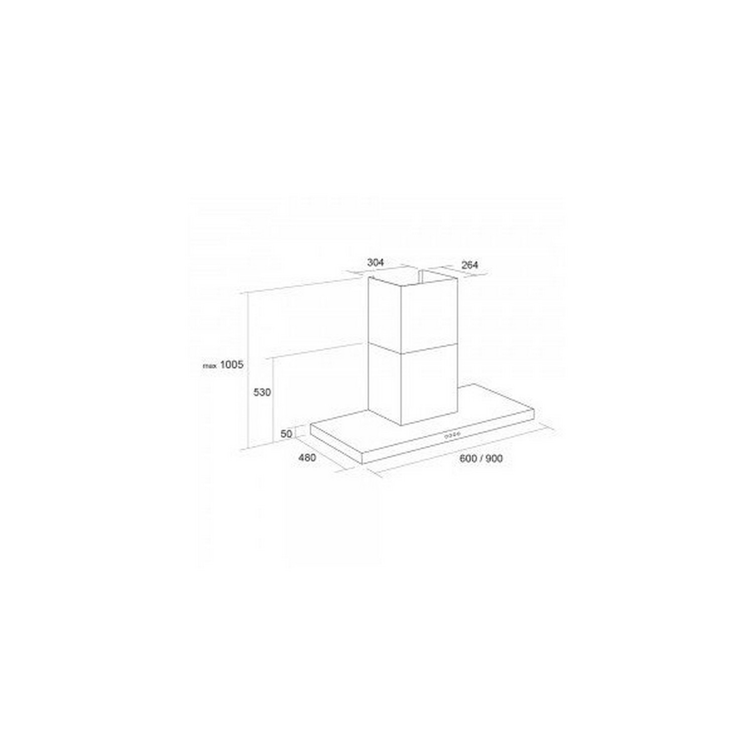 Pyramida HEF 22 (H-900 MM) Black Габаритні розміри