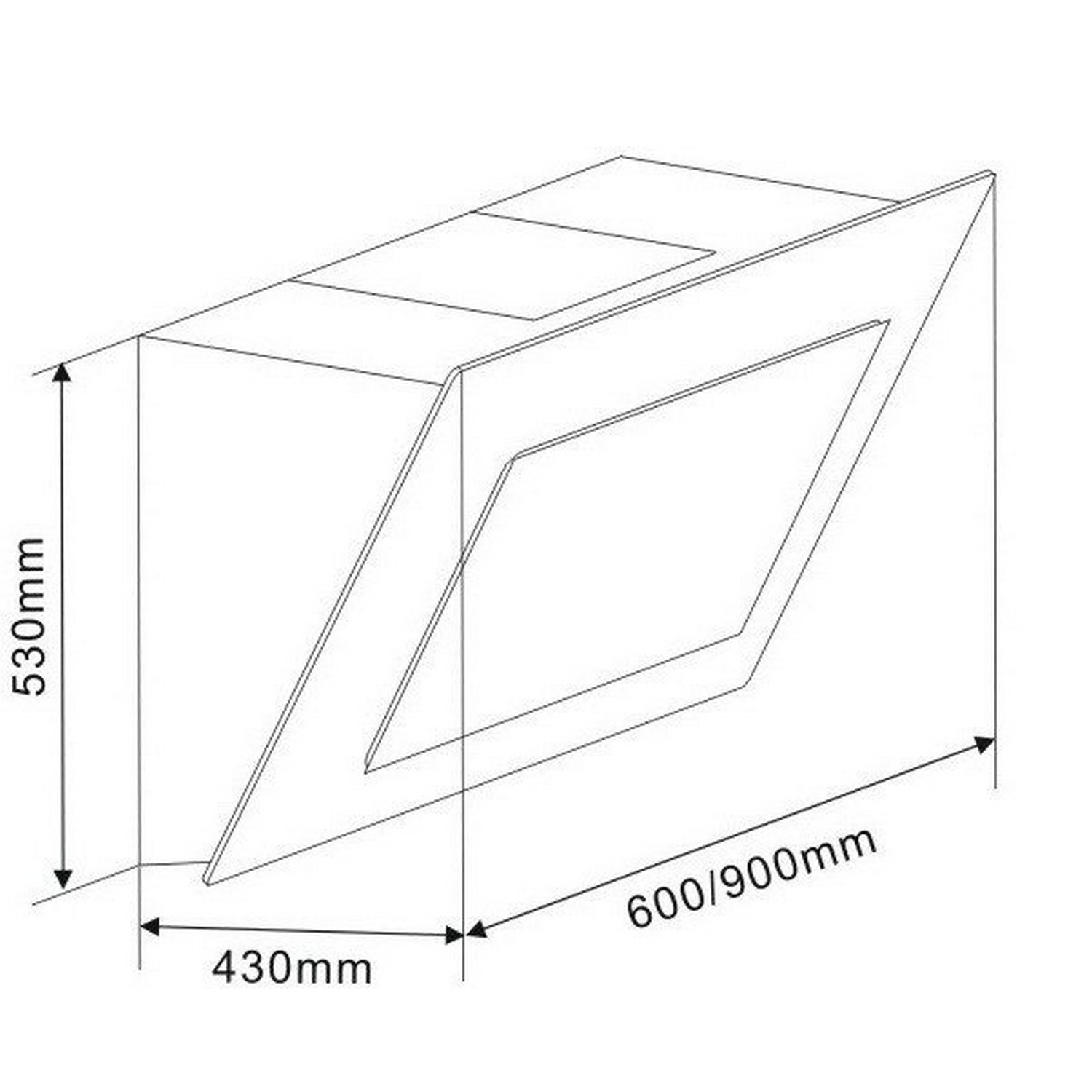 в продаже Кухонная вытяжка Universo AMALGAM B-600-1000 (AMALGAM-B-600-1000) - фото 3