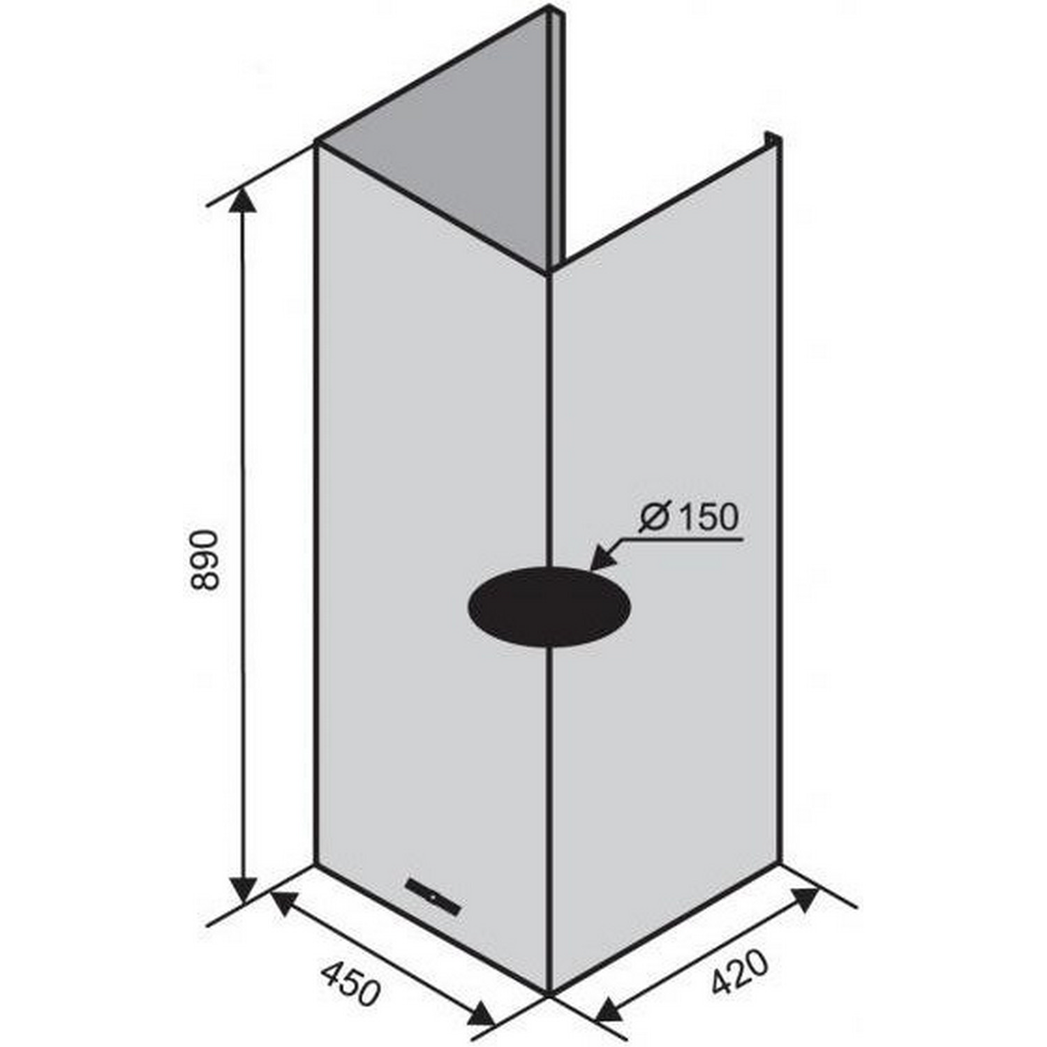 Кухонна витяжка Ventolux Cube 1200 ціна 0 грн - фотографія 2