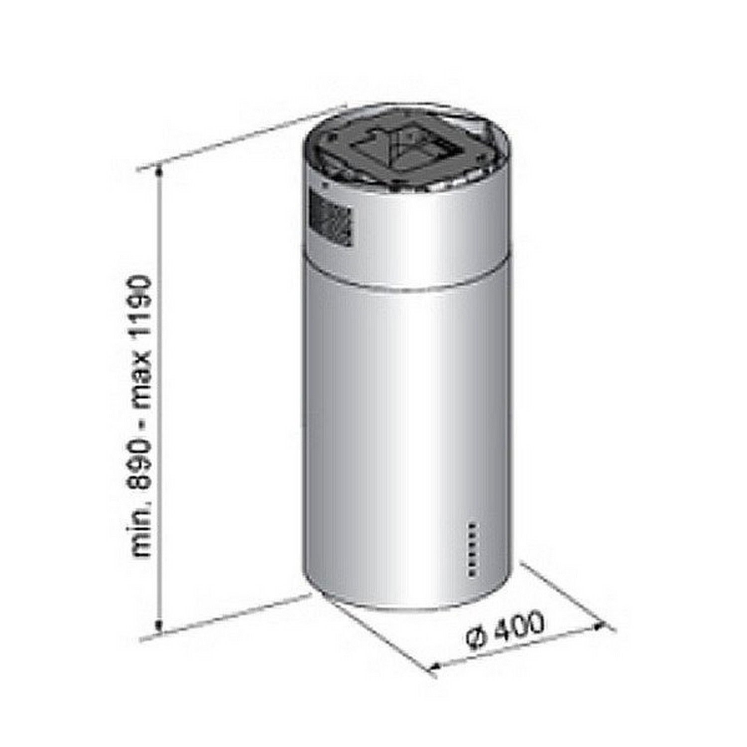 Кухонная вытяжка Zirtal KD-IS CL IX цена 0.00 грн - фотография 2