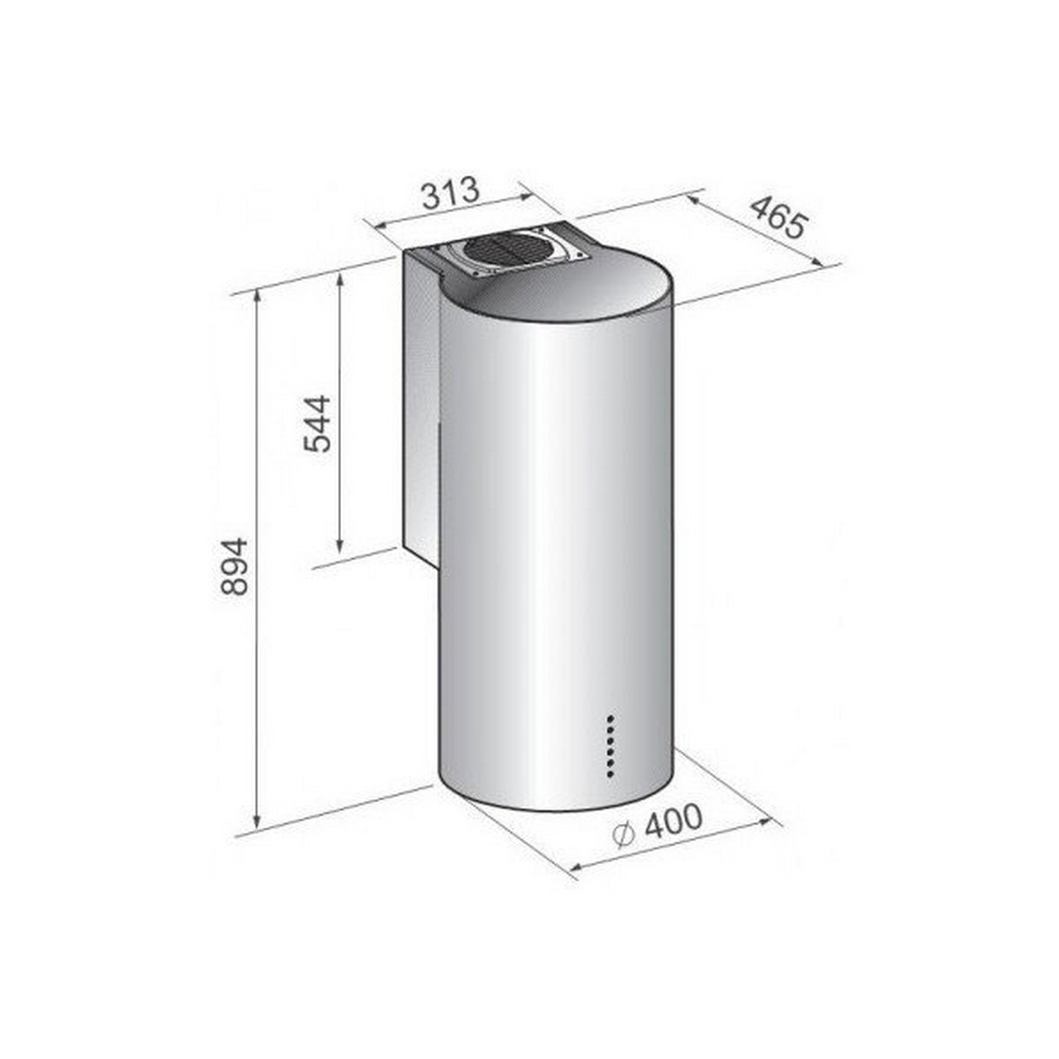 Кухонна витяжка Zirtal KD-CL IX ціна 17250 грн - фотографія 2