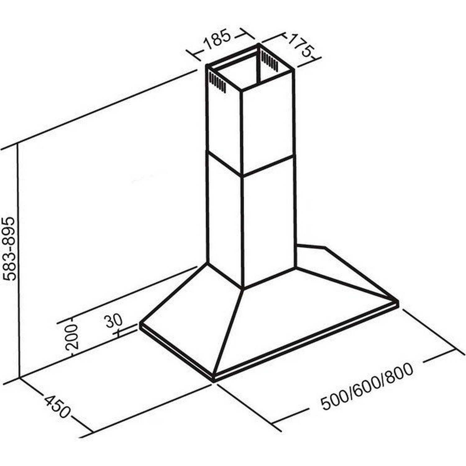 Кухонна витяжка Zirtal Vega 50 WH ціна 0 грн - фотографія 2