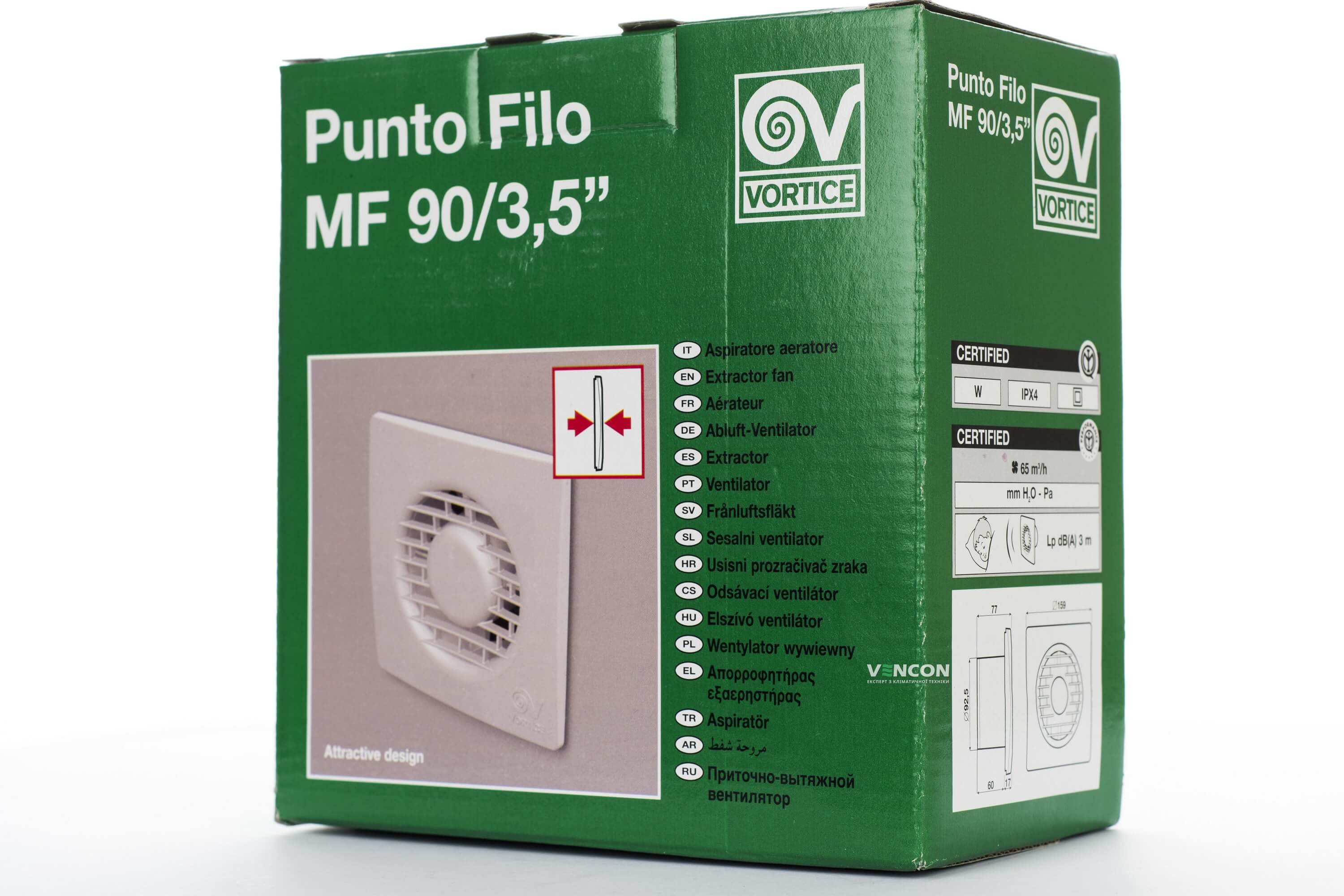 продаємо Vortice Punto Filo MF 90/3.5 T в Україні - фото 4