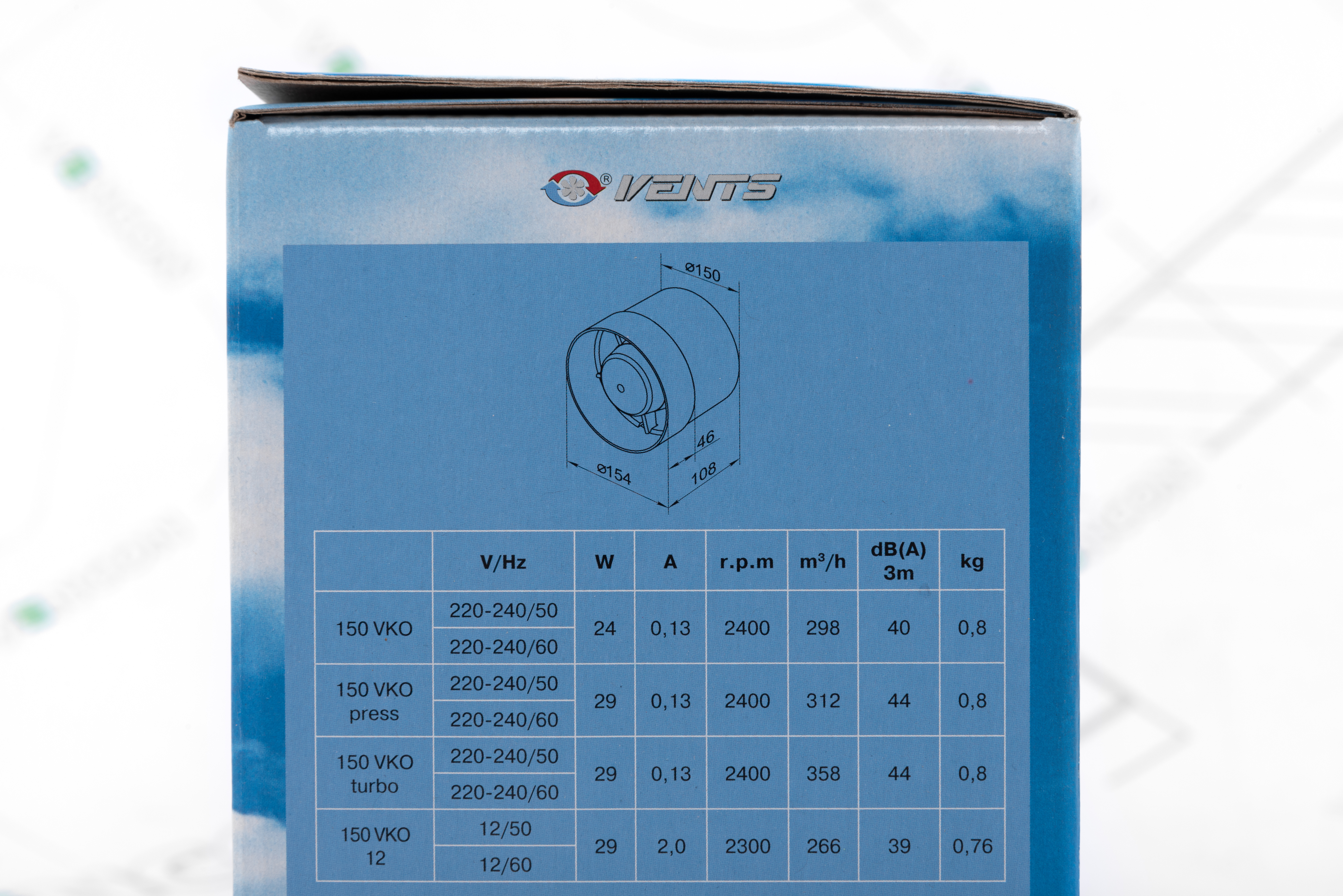 Канальний вентилятор Вентс 150 ВКО характеристики - фотографія 7