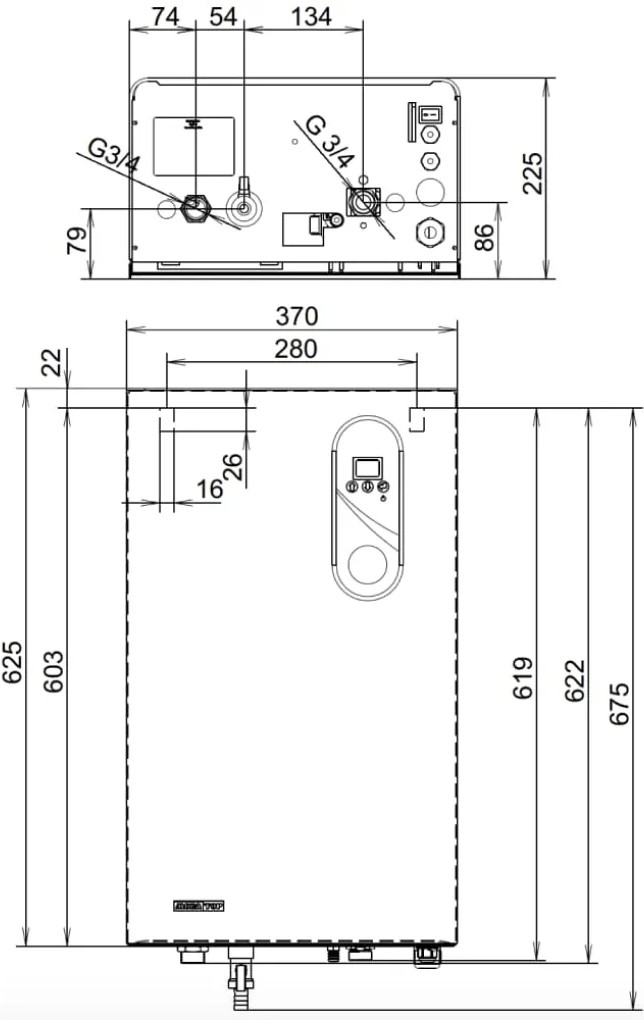 Mora-Top EK 08 Electra Light Габаритні розміри