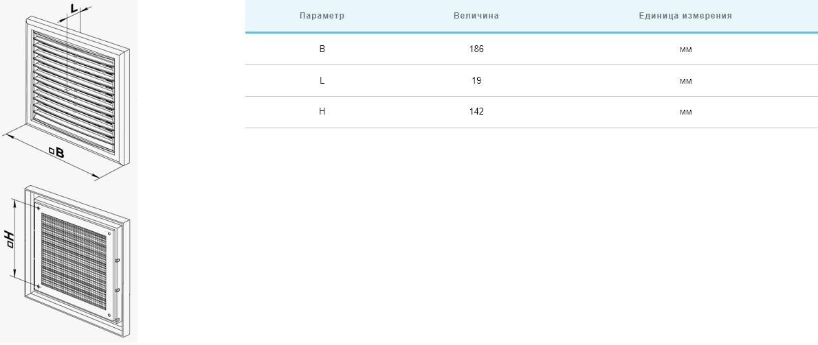 в продажу Решітка вентиляційна Вентс МВ 121 Рс - фото 3