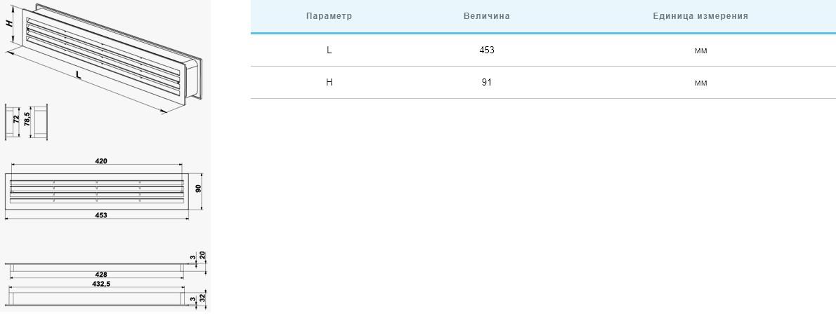 Вентс МВ 430/2 Габаритные размеры