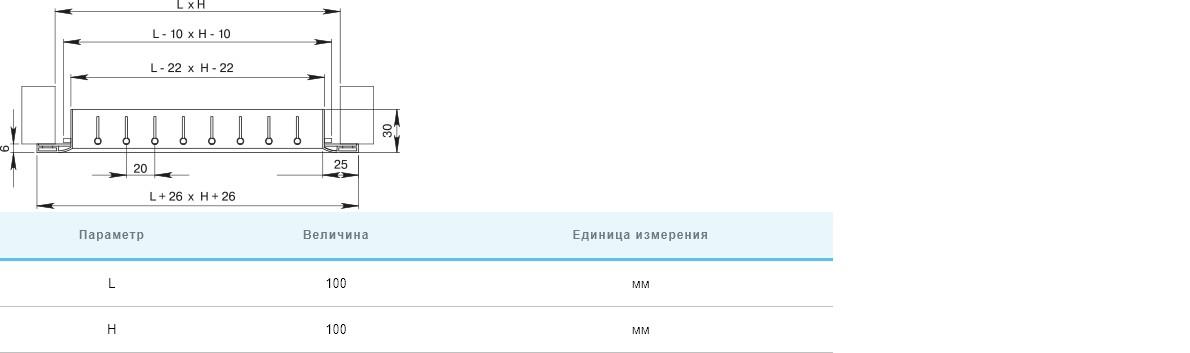 Решетка вентиляционная Вентс ОРВ 100х100 цена 0 грн - фотография 2