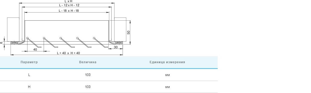 Решетка вентиляционная Вентс РГ 100х100 характеристики - фотография 7