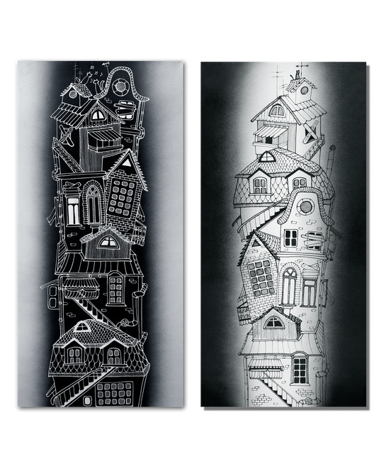 Панельний обігрівач Uden-S Містечко диптих в інтернет-магазині, головне фото