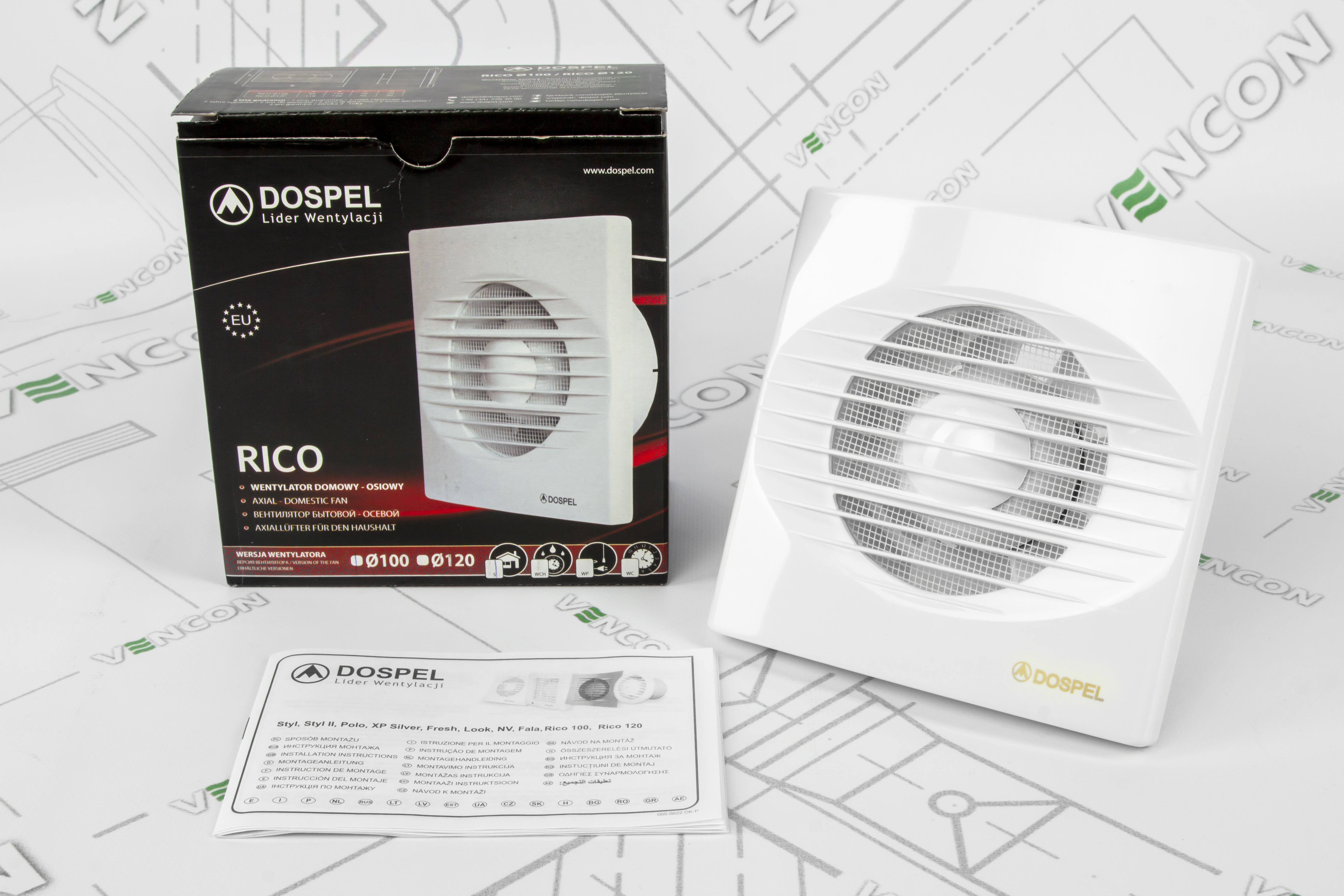 Витяжний вентилятор Dospel Rico 100 S характеристики - фотографія 7