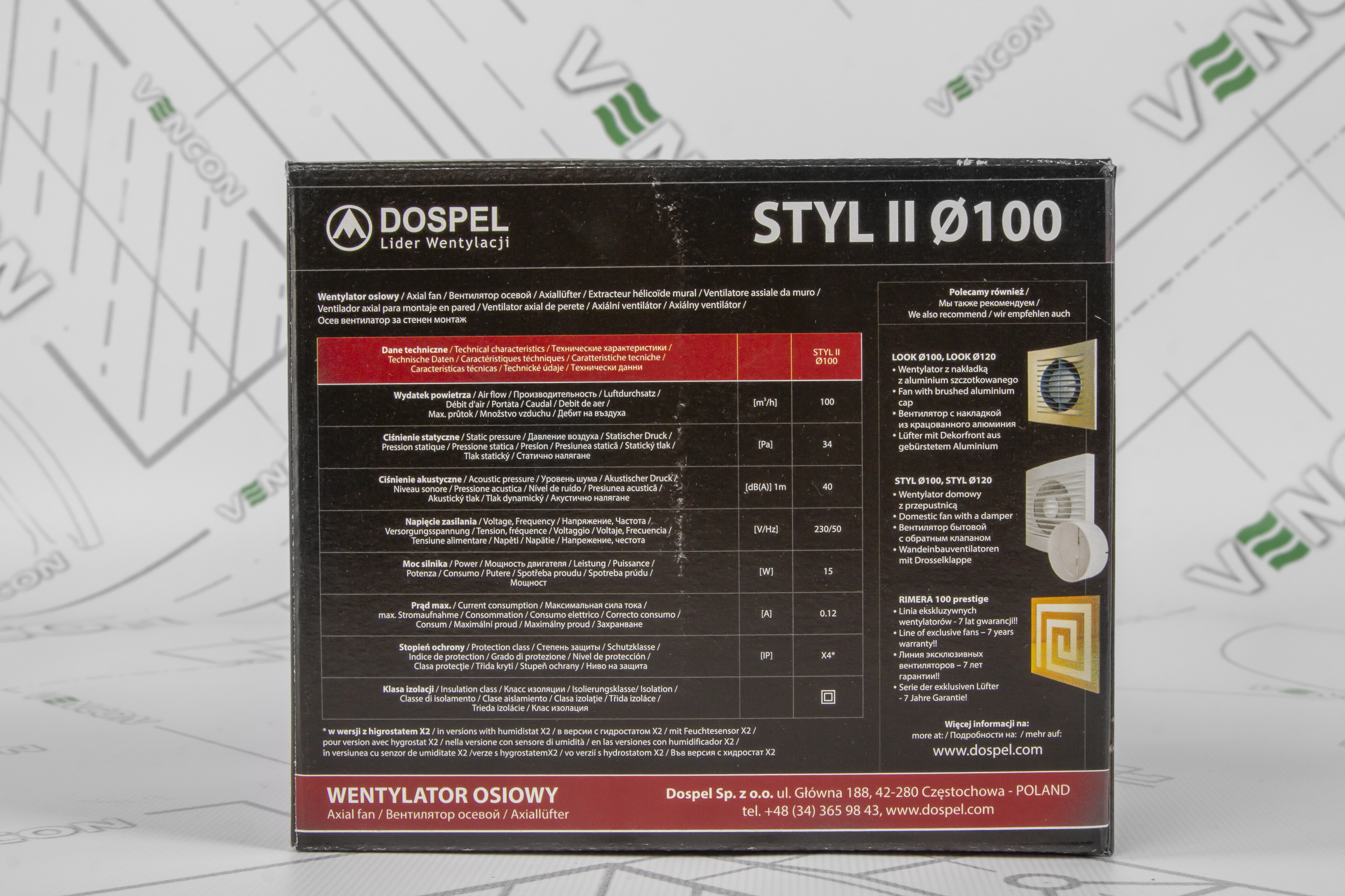 Вытяжной вентилятор Dospel Styl II d100 S инструкция - изображение 6