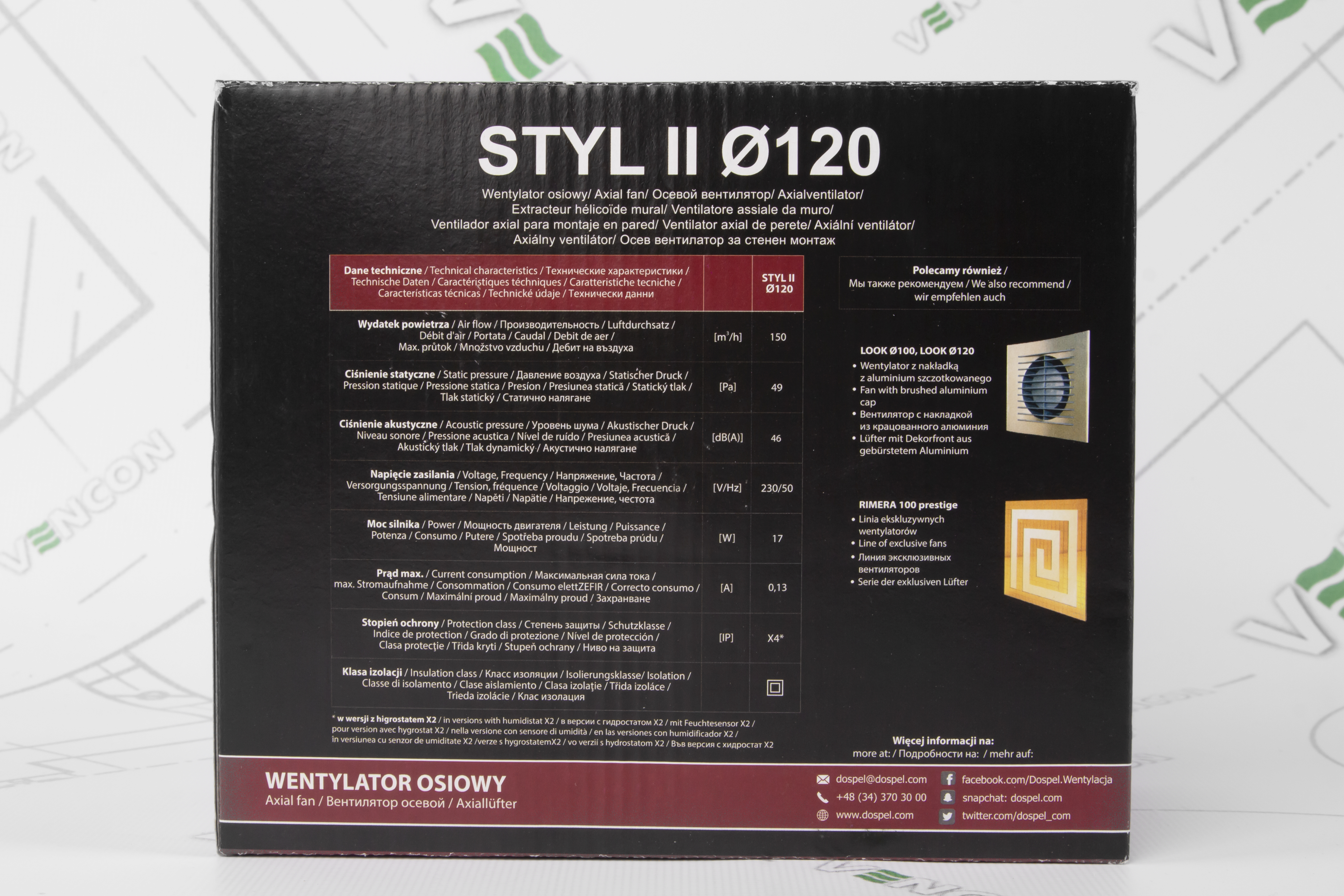 Витяжний вентилятор Dospel Styl II d120 S інструкція - зображення 6