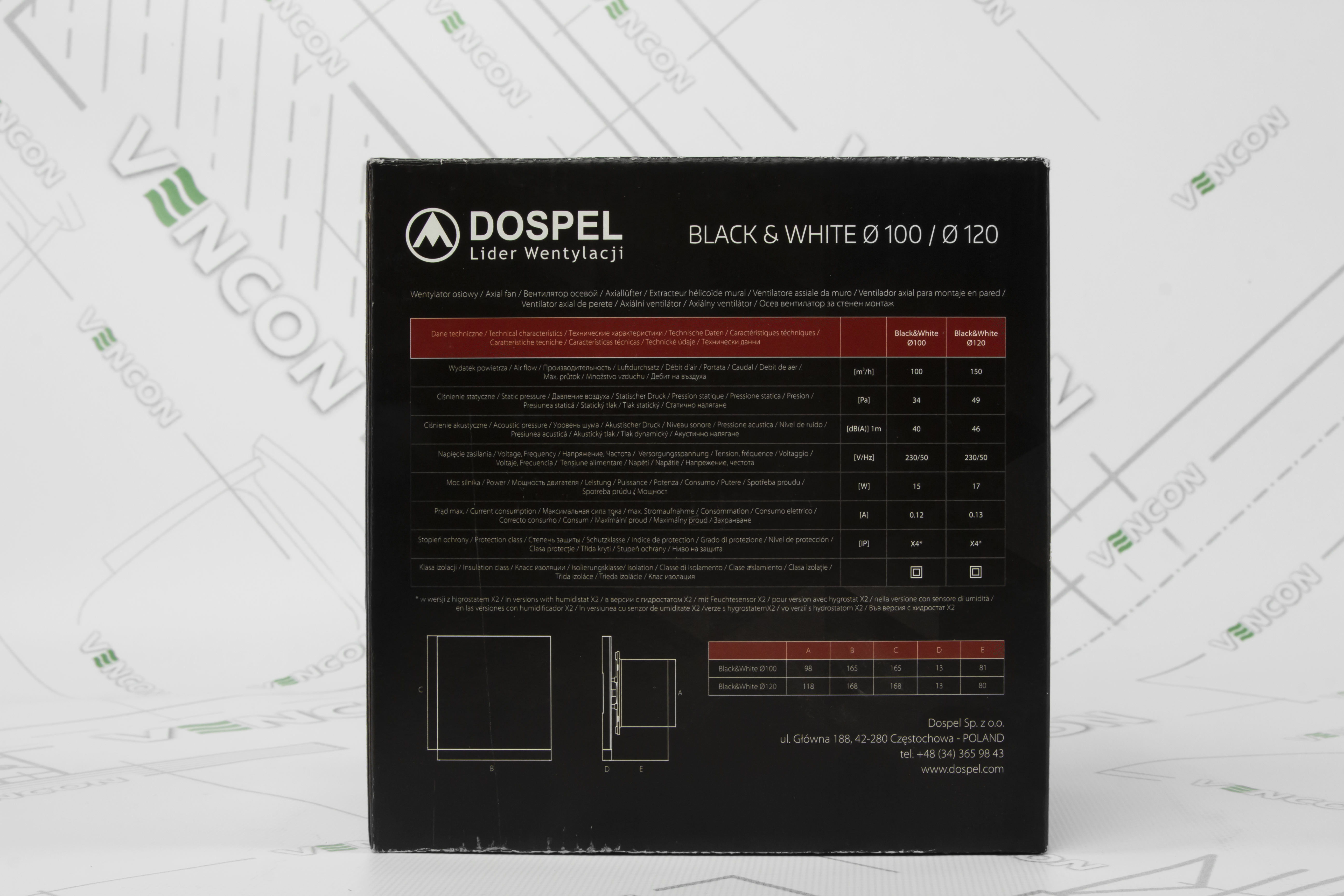 Витяжний вентилятор Dospel Black&White 100 S White інструкція - зображення 6