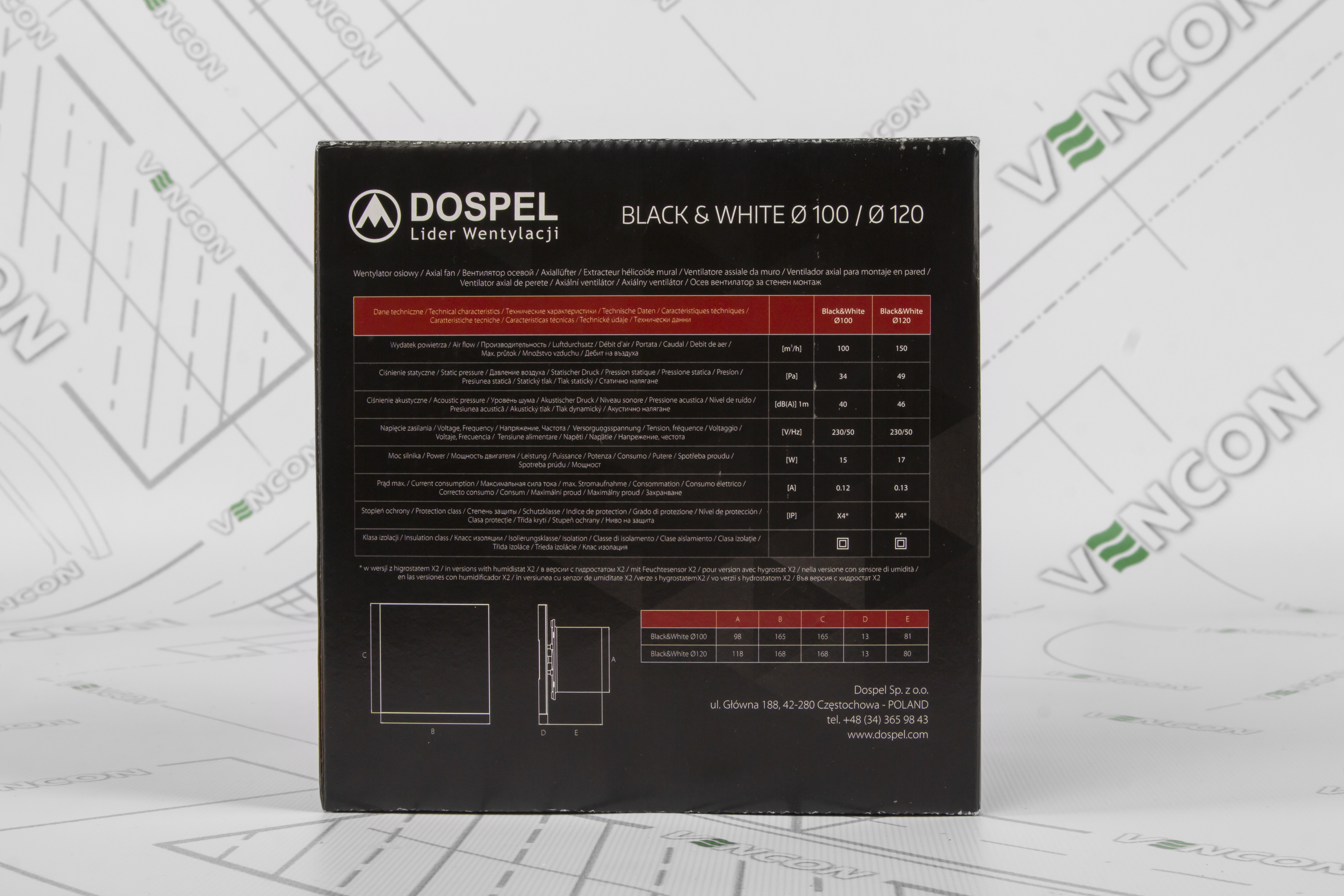 Витяжний вентилятор Dospel Black&White 100 S Black інструкція - зображення 6