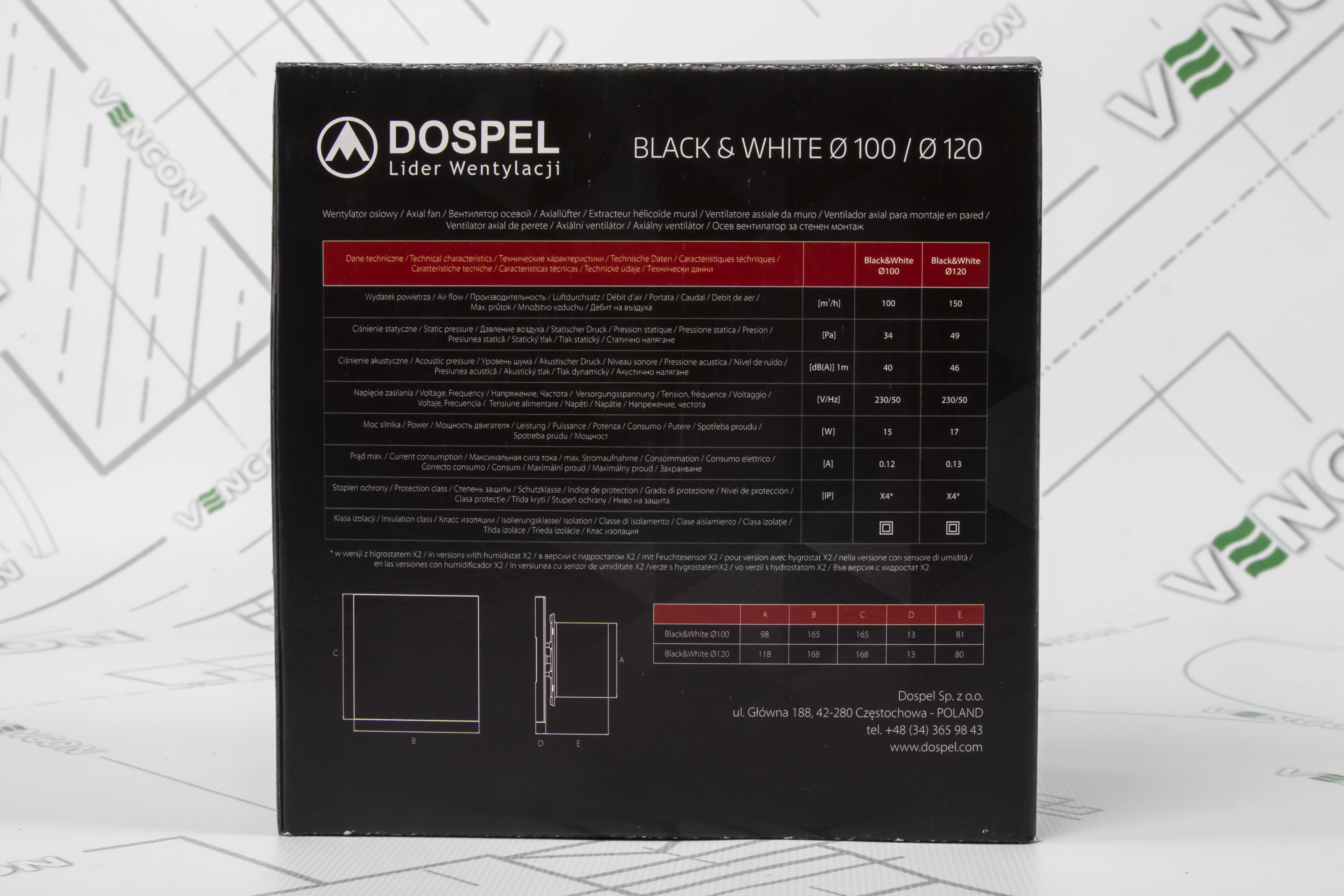 Витяжний вентилятор Dospel Black&White 120 S Black інструкція - зображення 6