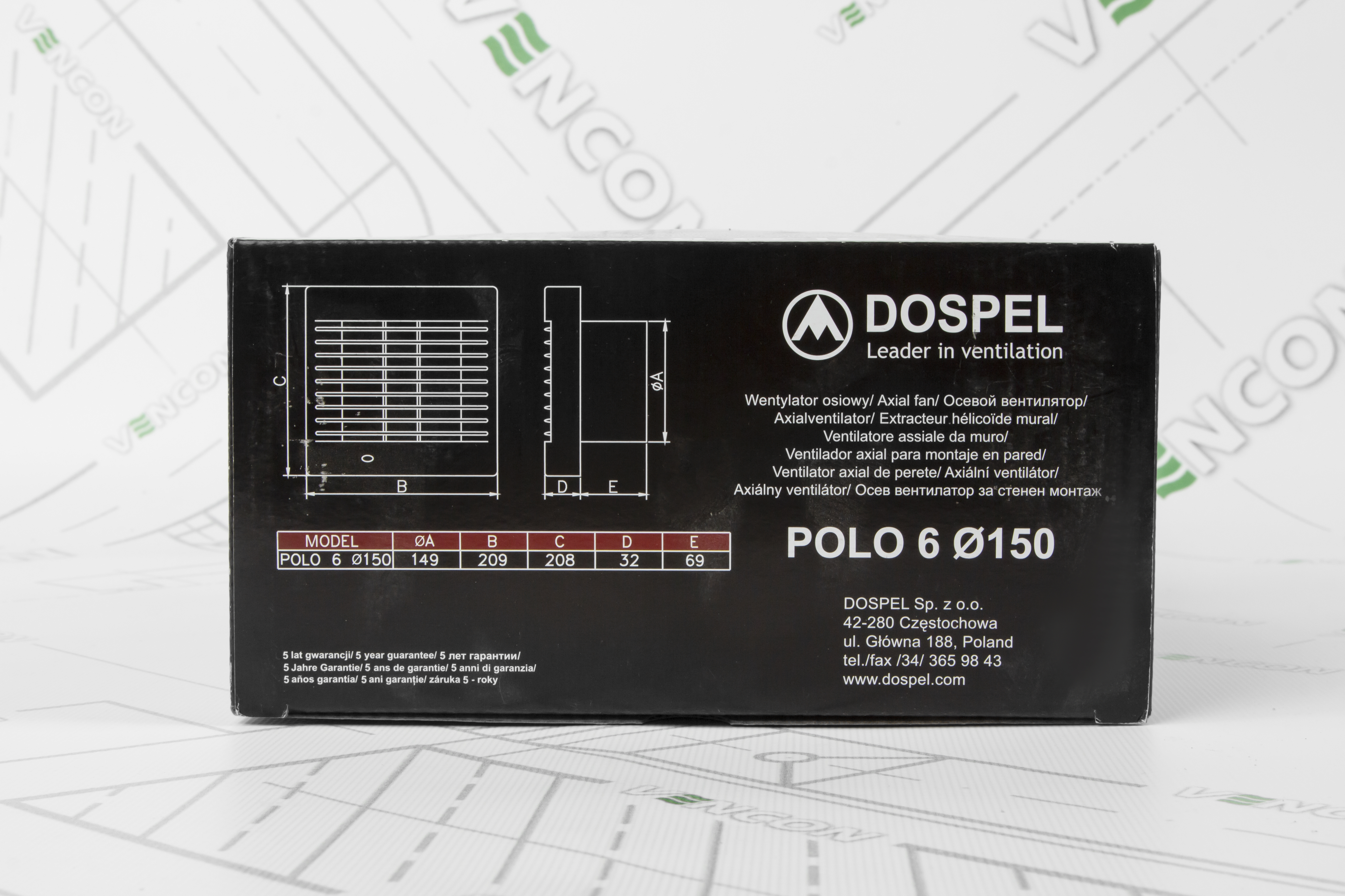 Витяжний вентилятор Dospel Polo 6 150 AZ інструкція - зображення 6