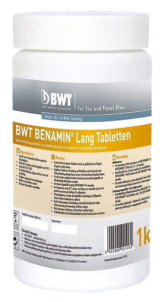 Ціна засіб догляду за басейном BWT BENAMIN Lang 1 кг (96806) в Кривому Розі