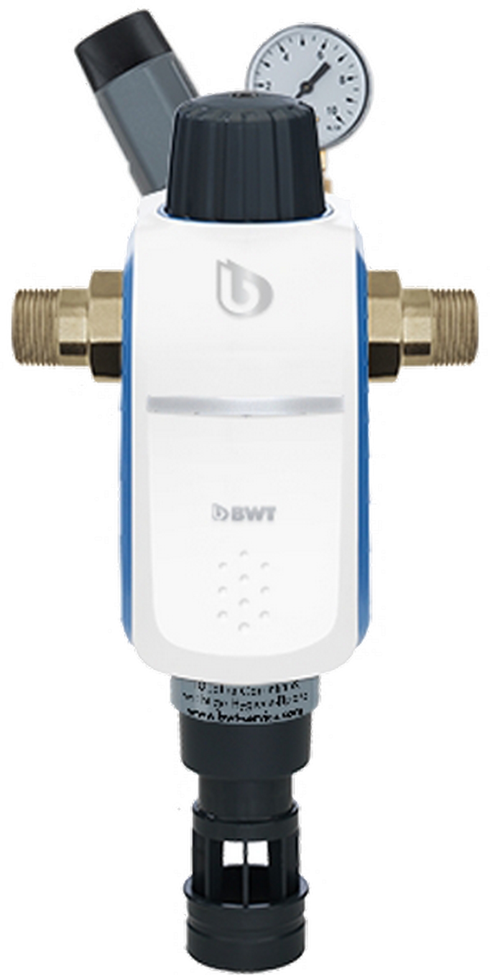 Характеристики фильтр на 90 микрон (90 мкм) BWT R1 HWS 1" с редуктором давления 840370