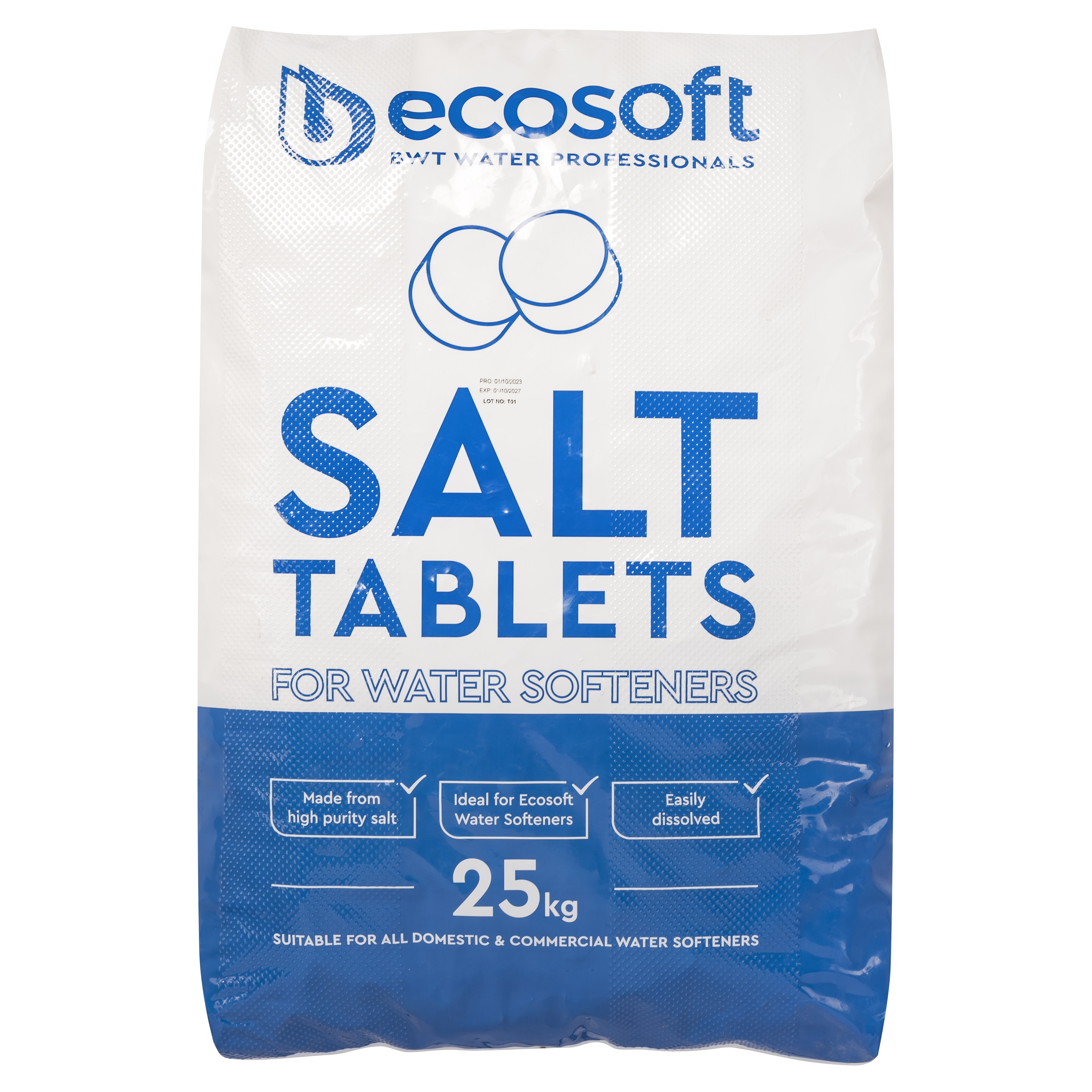 Характеристики соль для регенерации Ecosoft Ecosil 25 кг