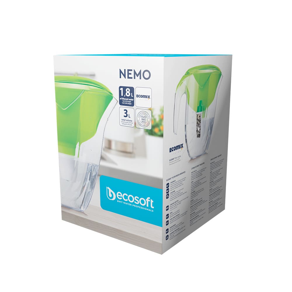 в продаже Фильтр для воды Ecosoft NEMO зеленый 3 л FMVNEMOGECO - фото 3