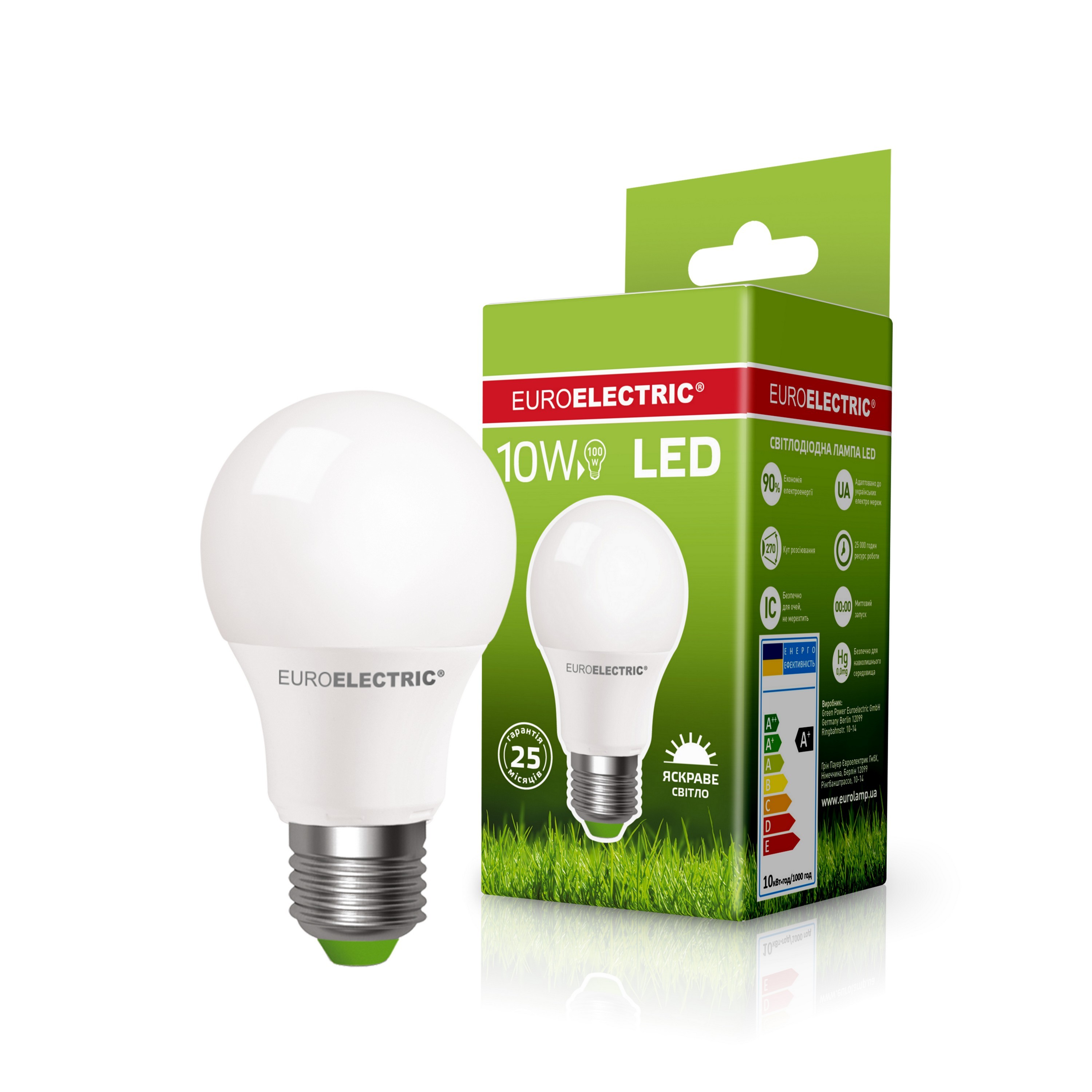 Euroelectric LED A60 10W E27 4000K