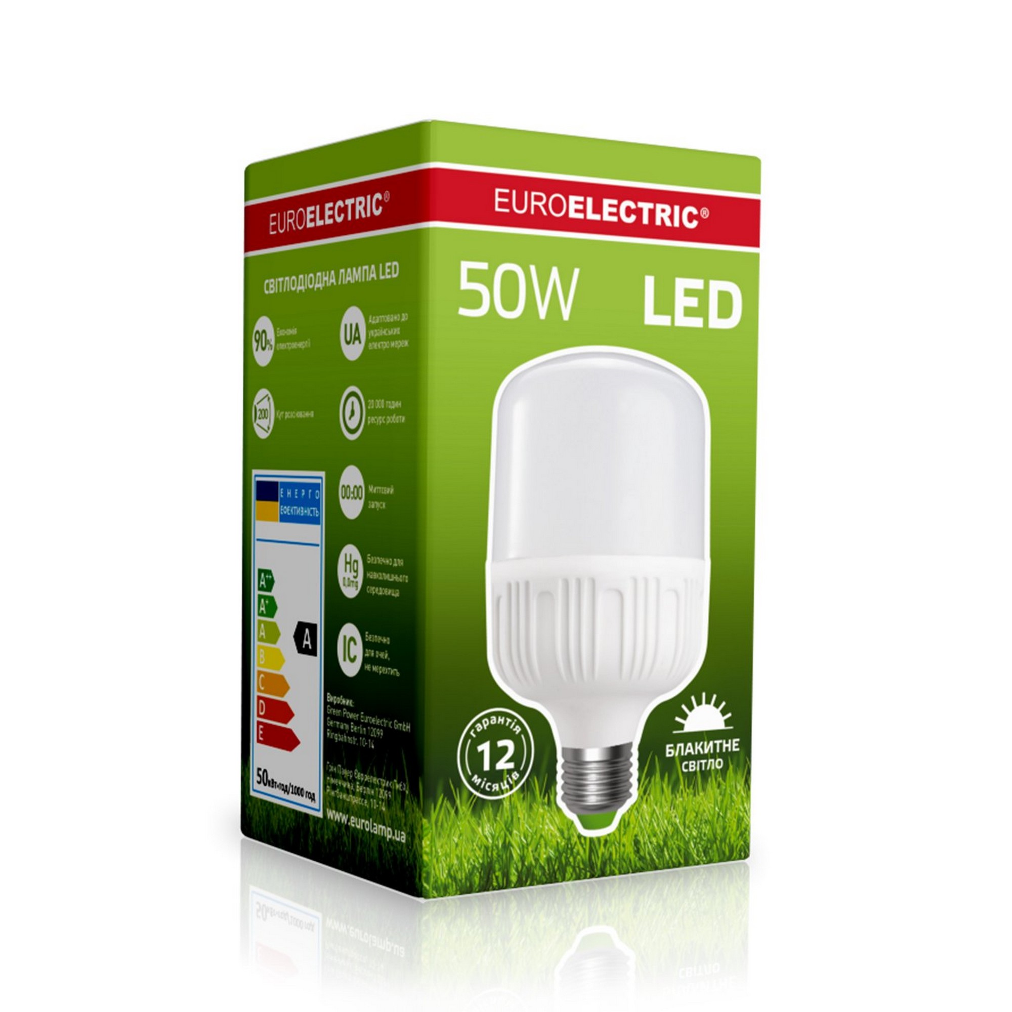 в продажу Лампа Euroelectric LED 50W E40 6500K - фото 3