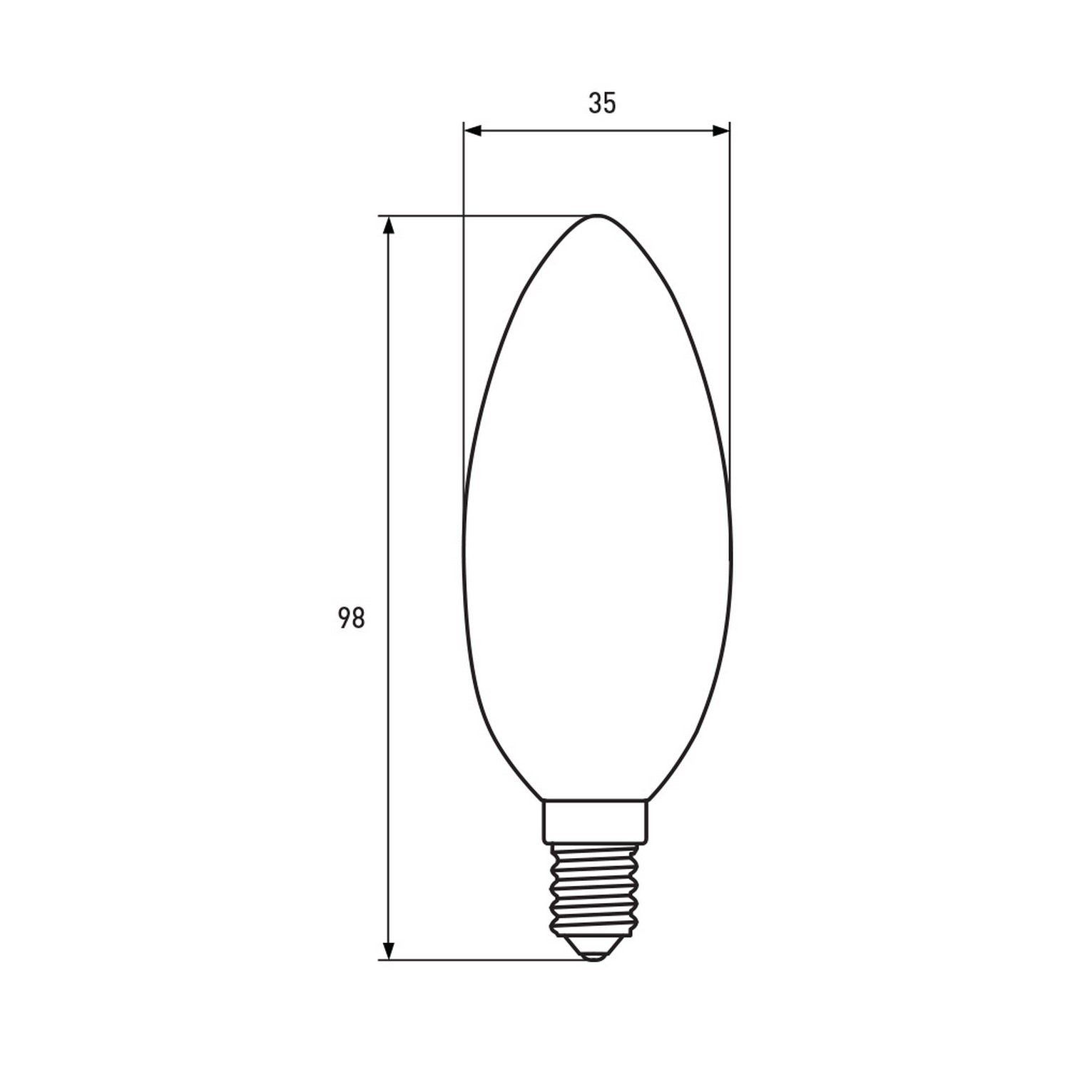 в продажу Лампа Eurolamp LED EKO Свічка філамент 4W E14 3000K акція "1+1" - фото 3
