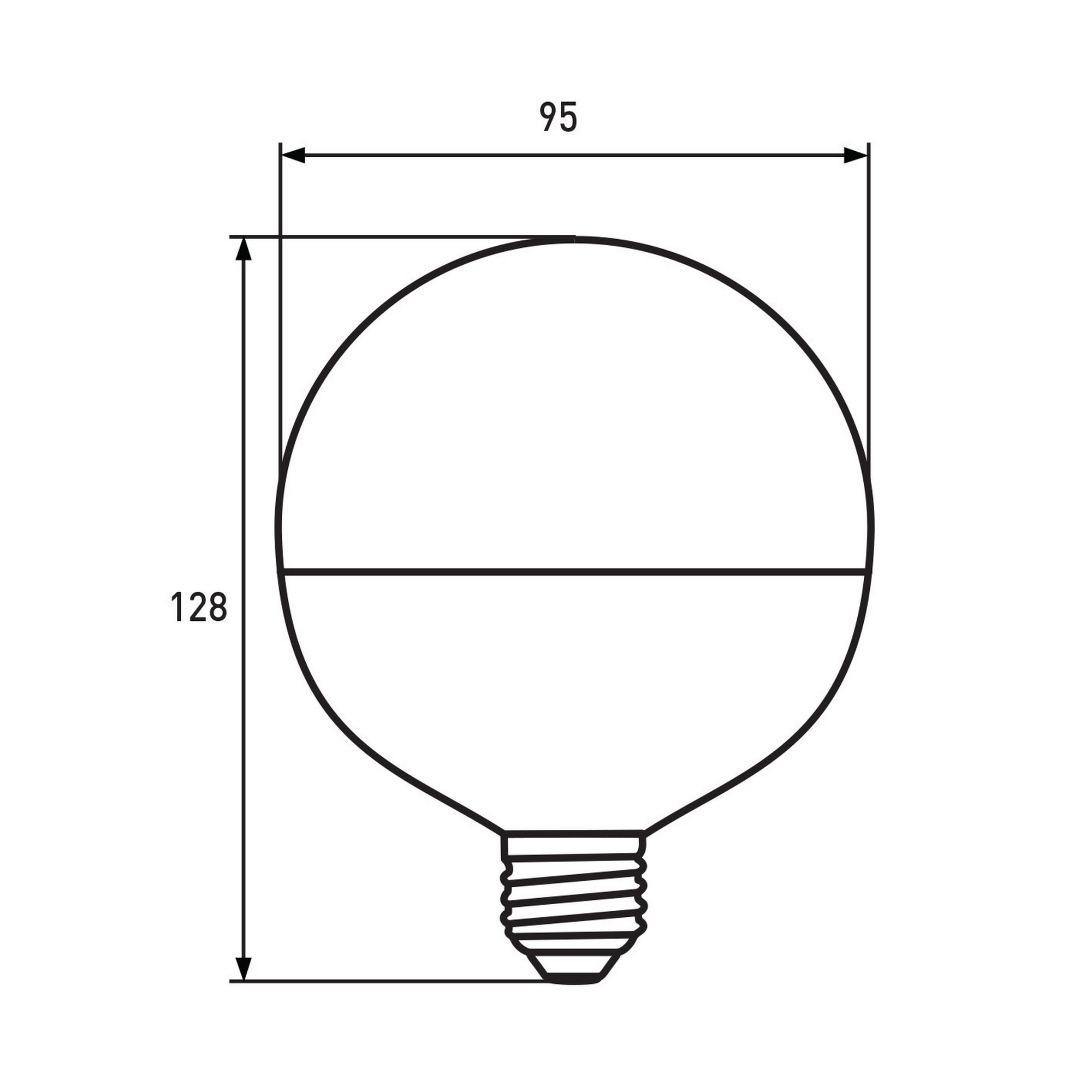 Лампа Eurolamp LED "Шар" EKO G95 15W E27 4000K цена 219.02 грн - фотография 2