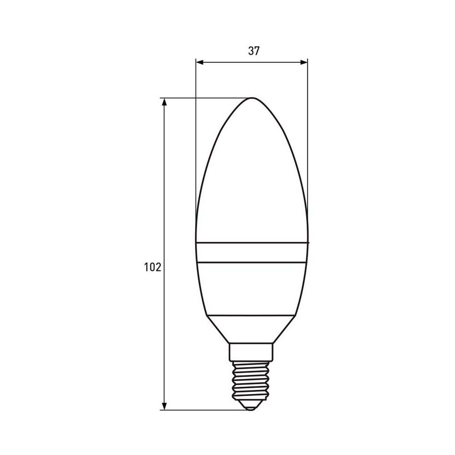 в продажу Лампа Eurolamp LED TURBO NEW "Свічка" dimmable 6W E14 3000K - фото 3