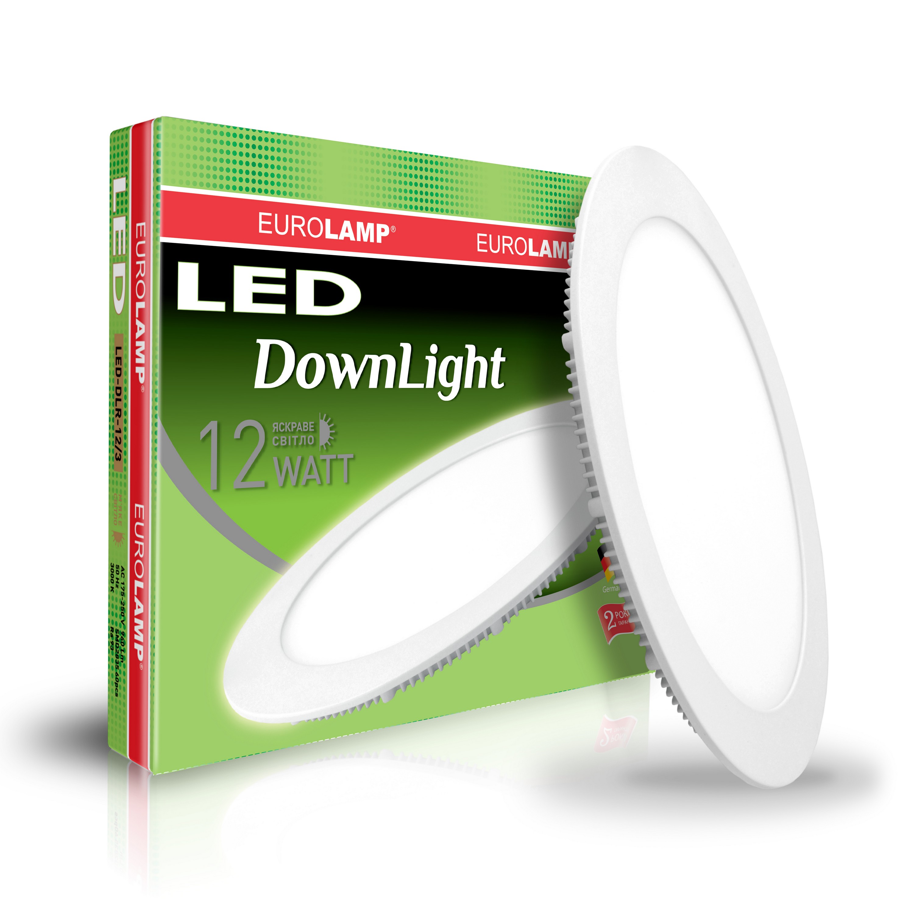 EUROLAMP LED Panel круглый 12W 4000K 220V (LED-DLR-12/4)