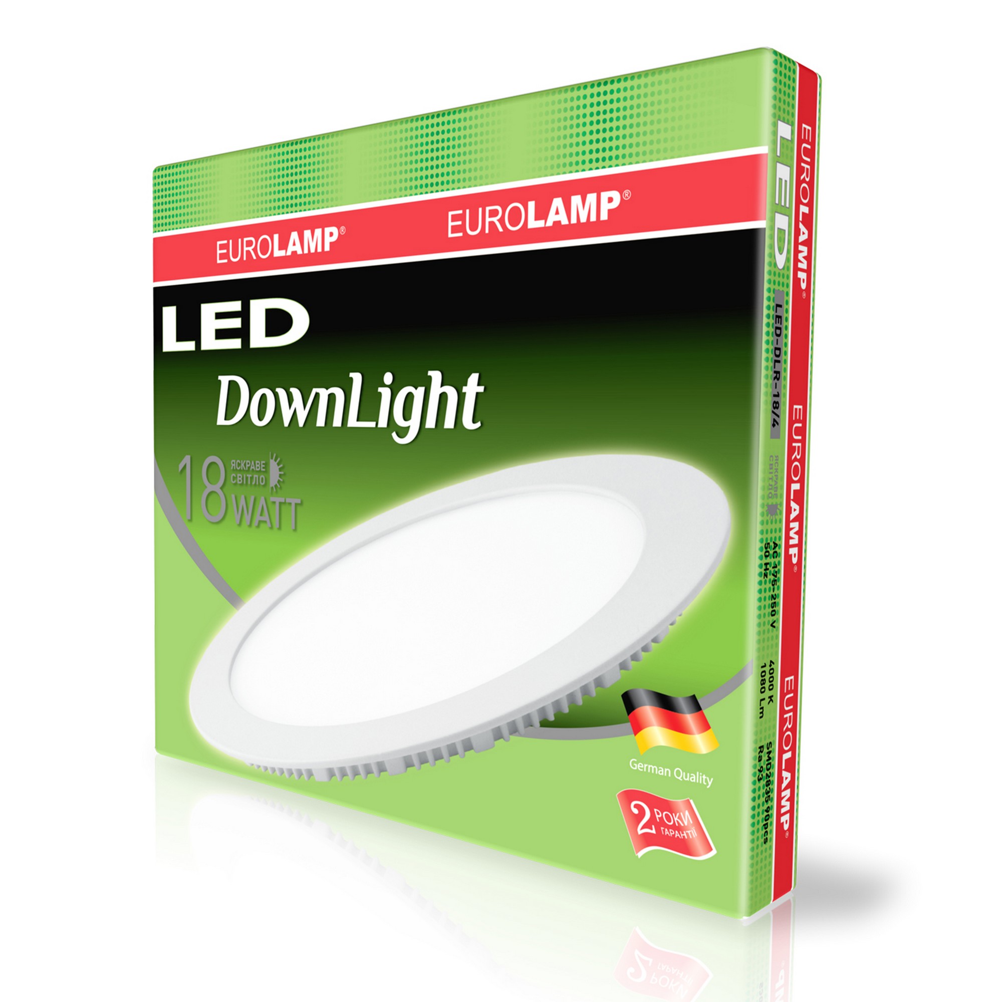 Світильник Eurolamp LED Downlight 18W 4000K круглий
