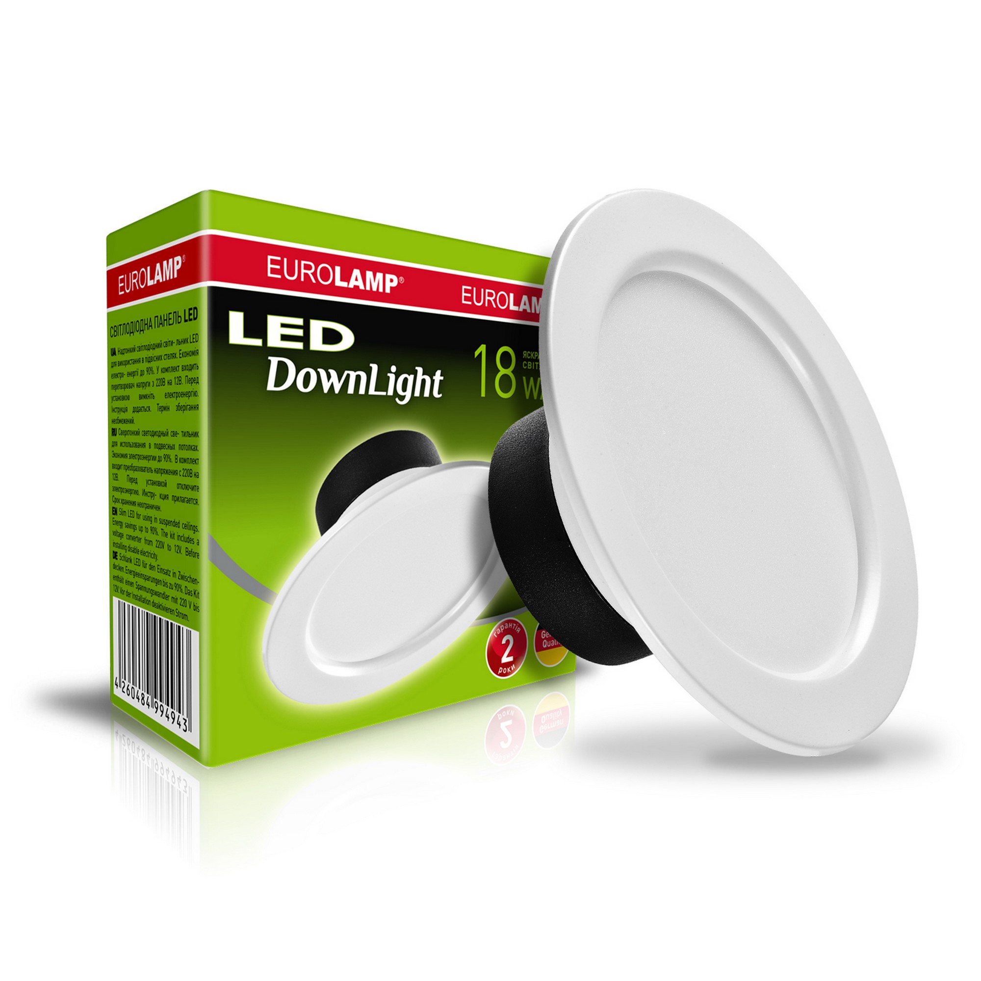 Светильник Eurolamp LED Downlight 18W 4000K круглый в интернет-магазине, главное фото