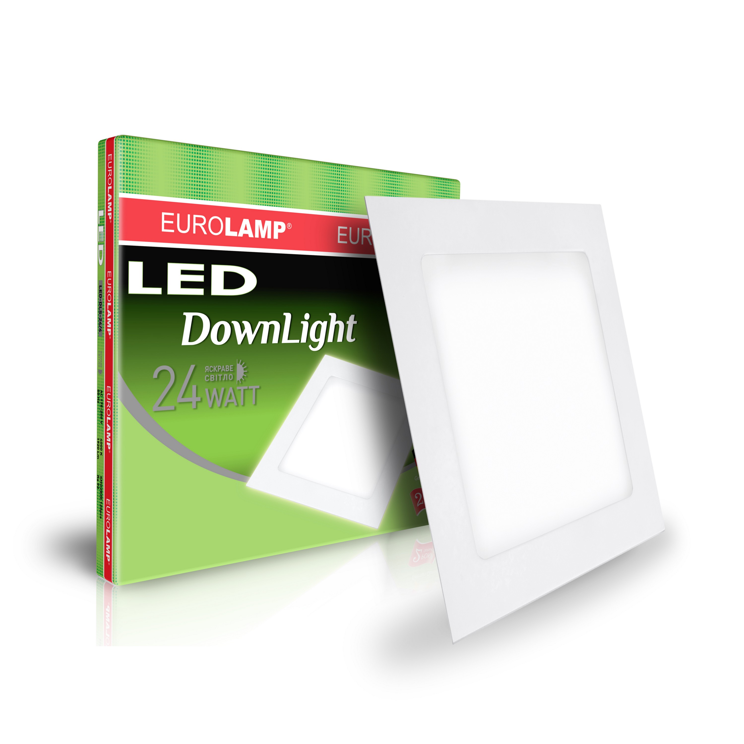Светильник Eurolamp LED Downlight 24W 4000K квадратный в интернет-магазине, главное фото