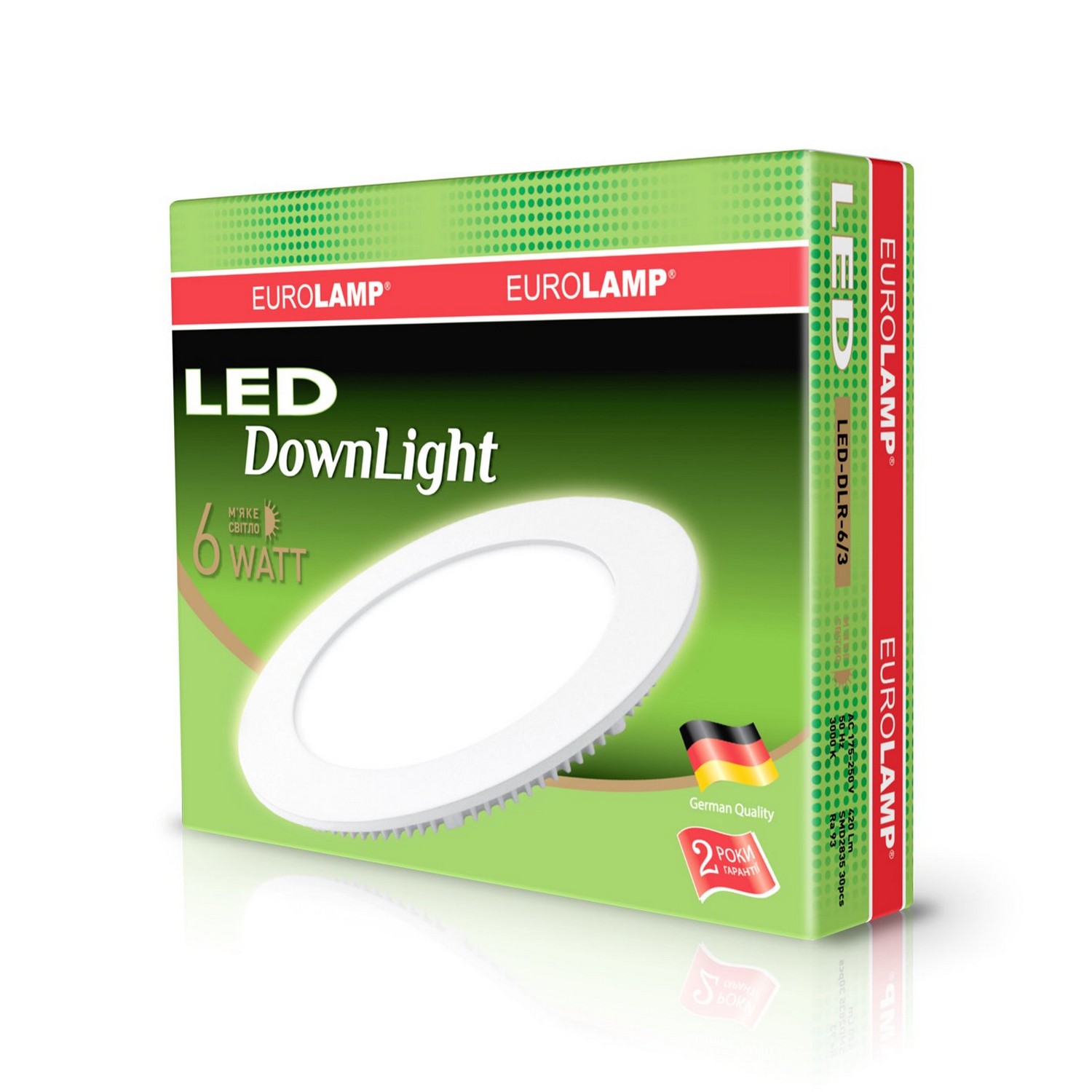 Светильник Eurolamp LED Downlight 6W 3000K круглый цена 0 грн - фотография 2
