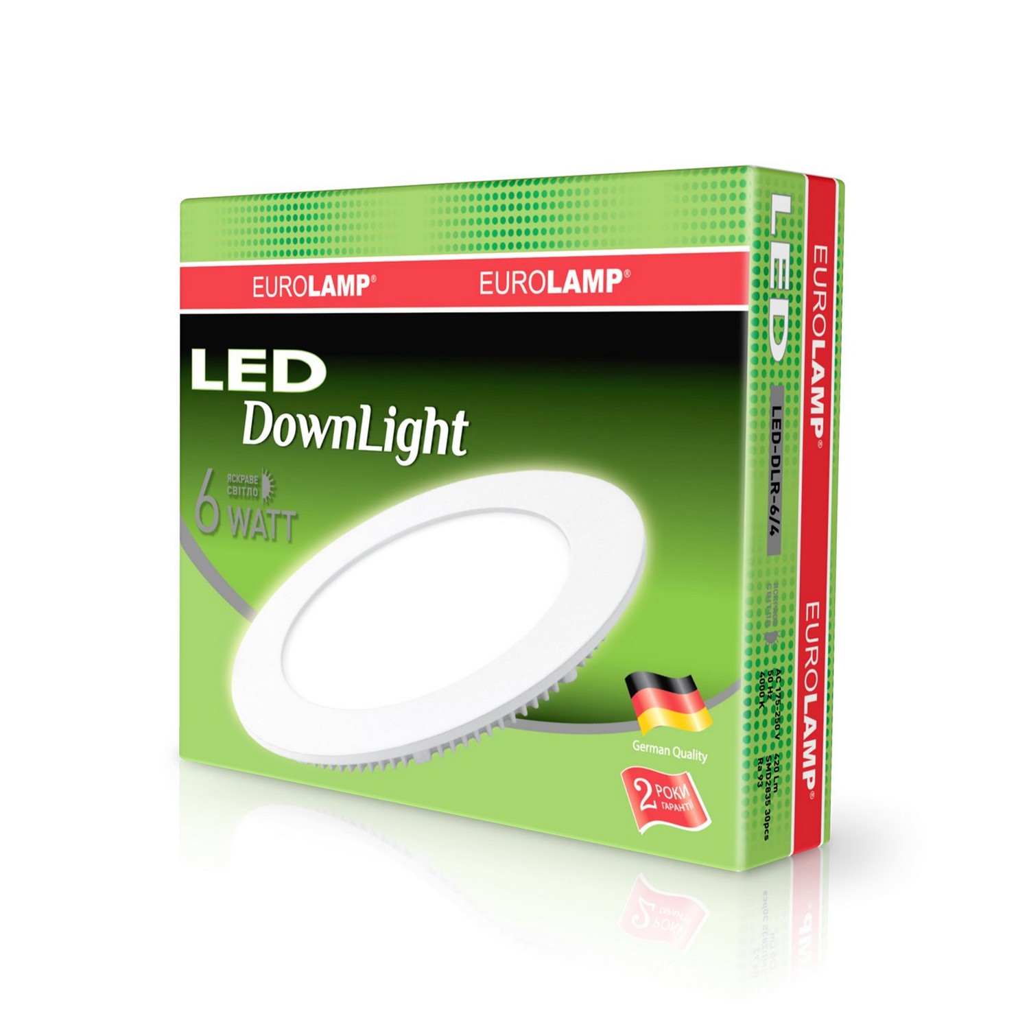 Светильник Eurolamp LED Downlight 6W 4000K круглый цена 209.04 грн - фотография 2