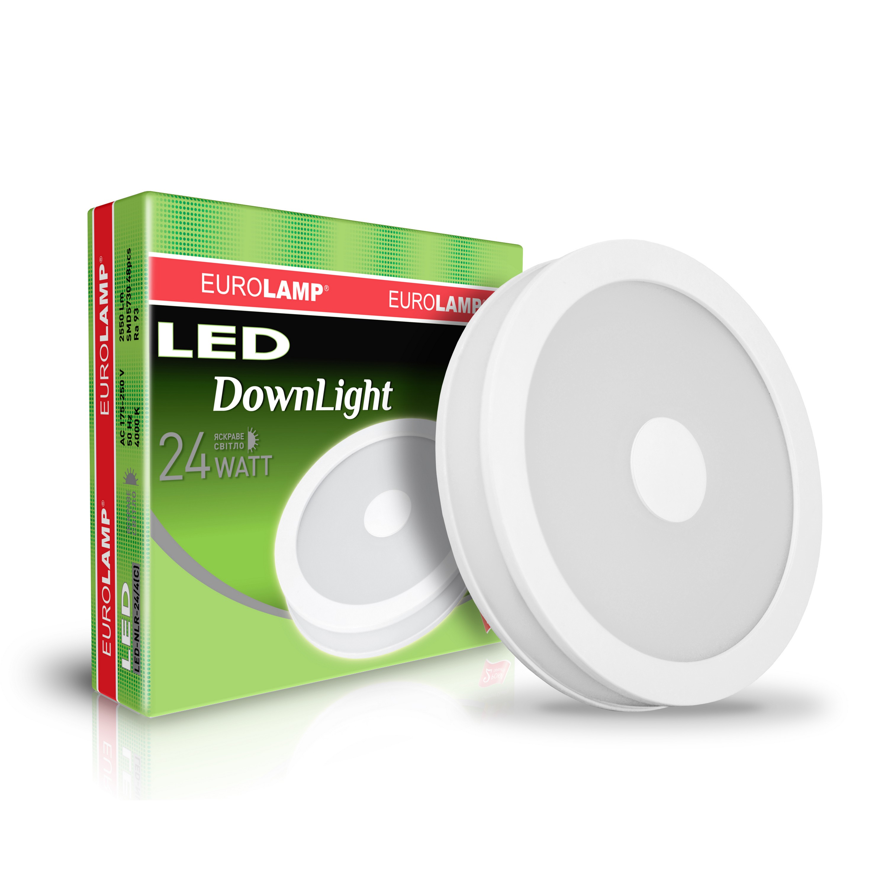 Світильник Eurolamp LED Downlight NEW 24W 4000K круглий врезной в інтернет-магазині, головне фото