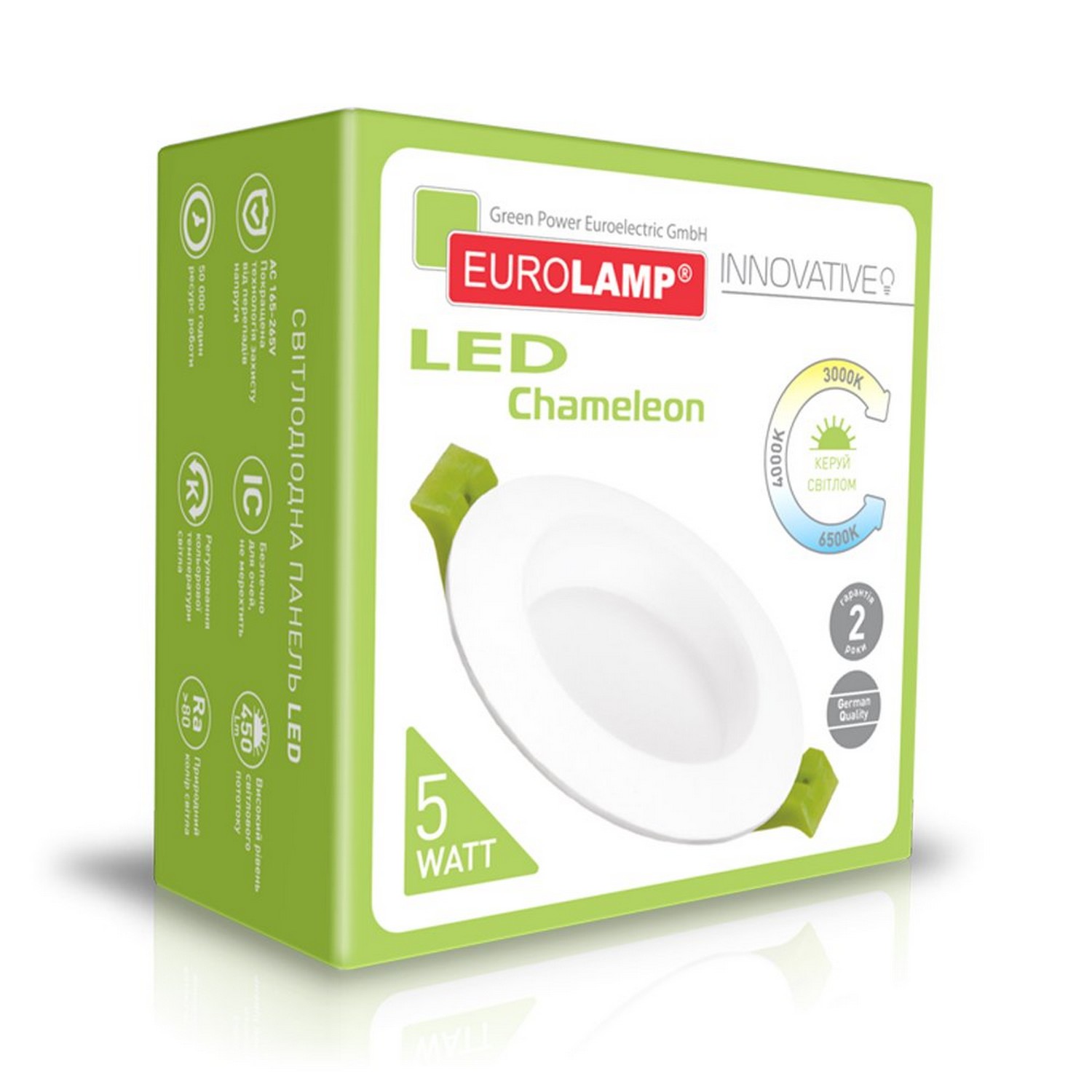 Светильник Eurolamp LED Downlight SMART 5W 3000K-6000K круглый в интернет-магазине, главное фото