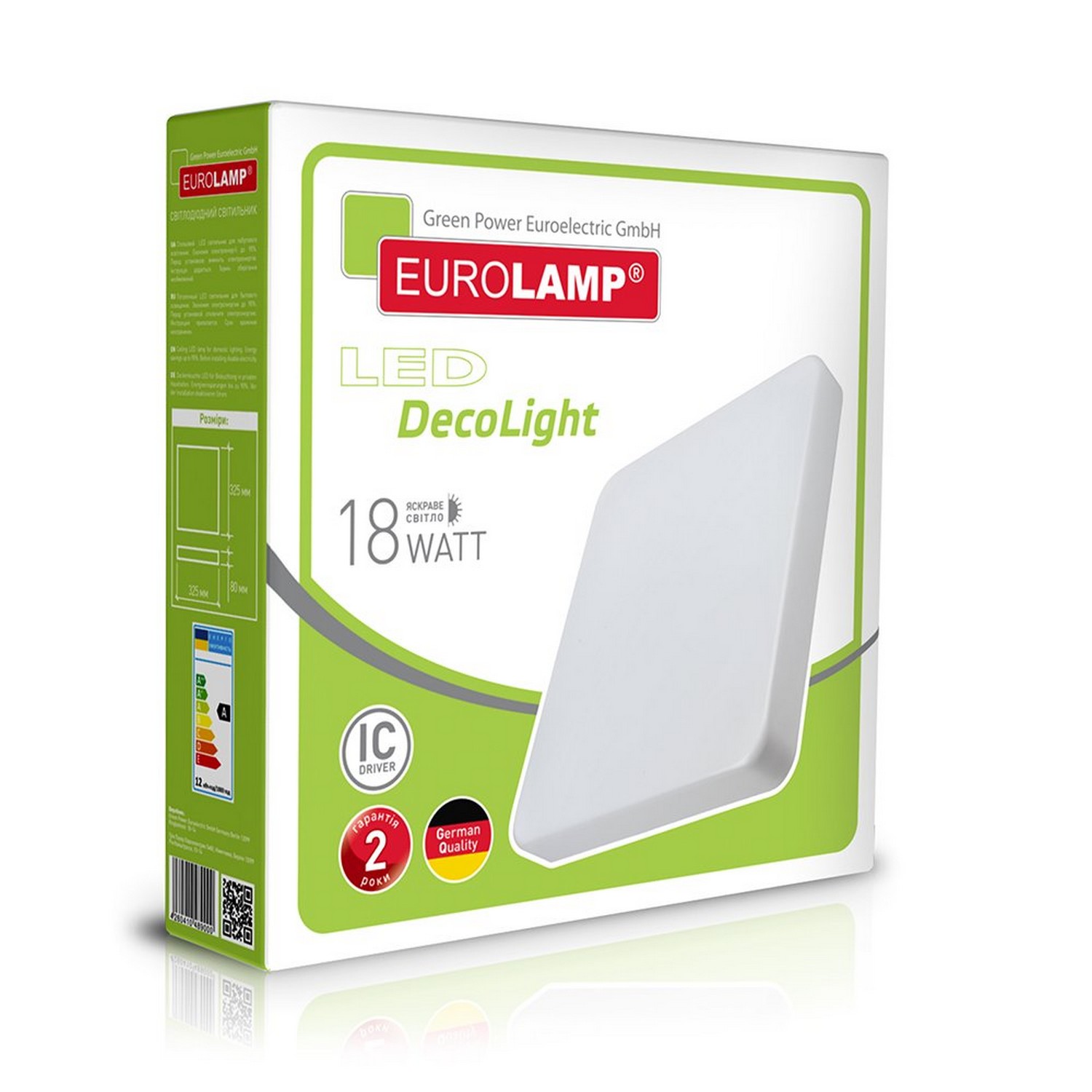 в продаже Светильник Eurolamp LED NEW 18W 4000K квадратный накладной - фото 3