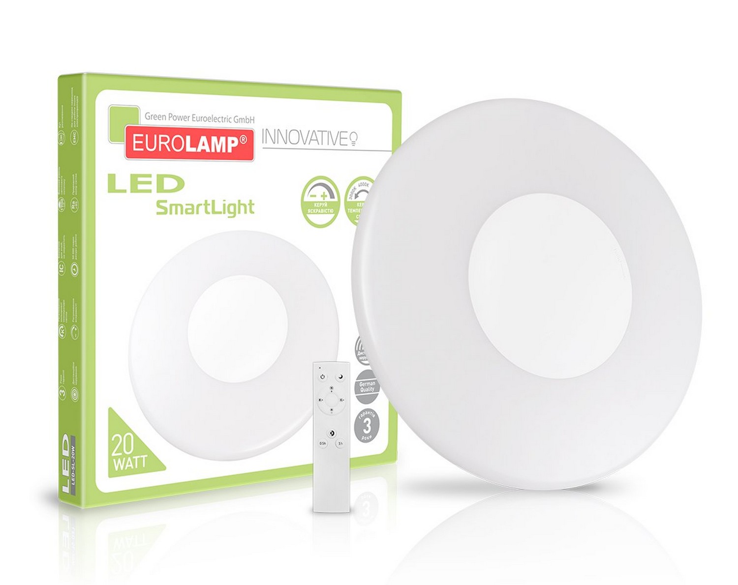 Світильник Eurolamp LED Smart Light 20W dimmable 3000-6500K
