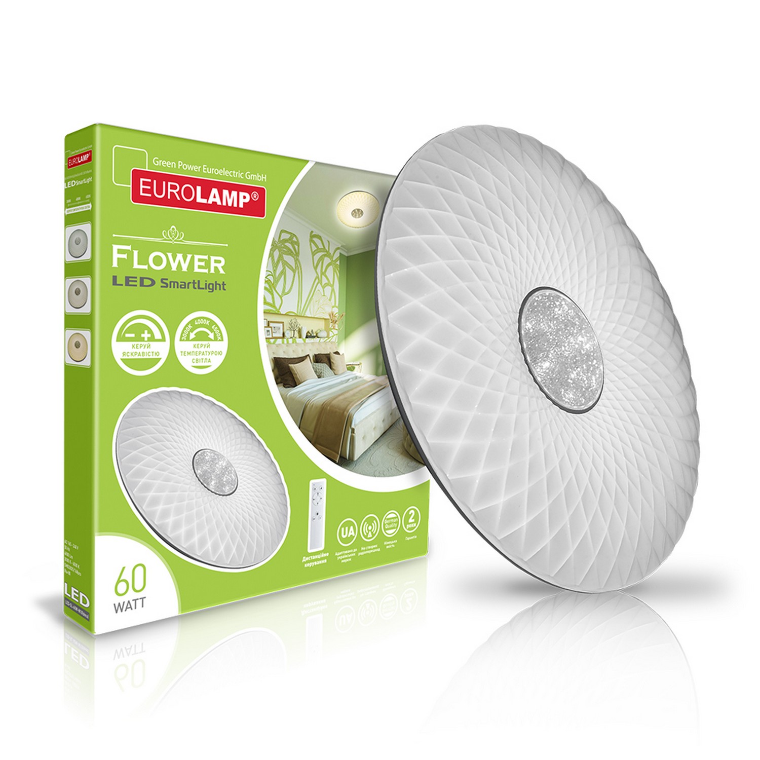 Светильник Eurolamp LED Smart Light Flower 60W 3000K-6000K в интернет-магазине, главное фото