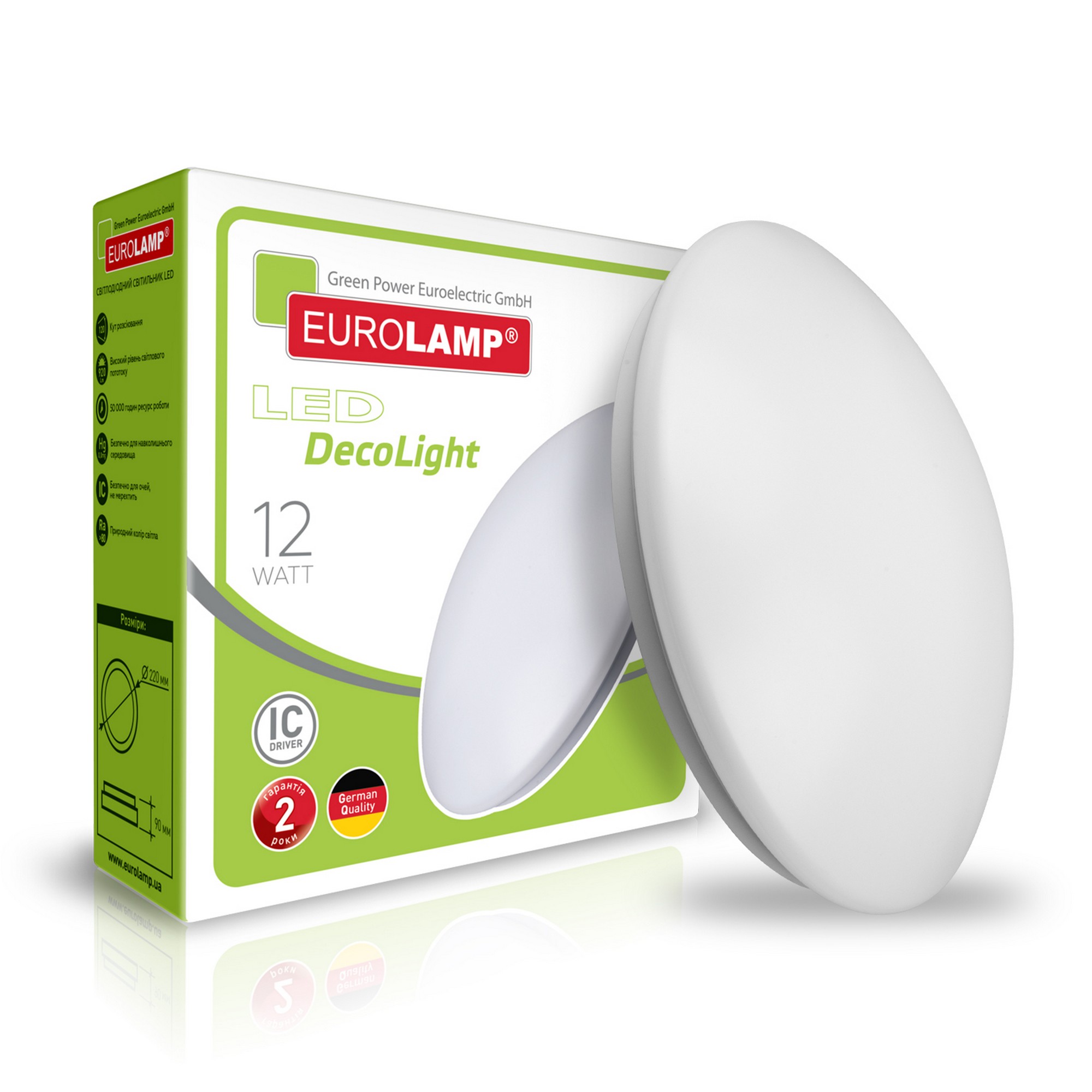 Светильник Eurolamp LED круглый накладной 12W 4000K в интернет-магазине, главное фото