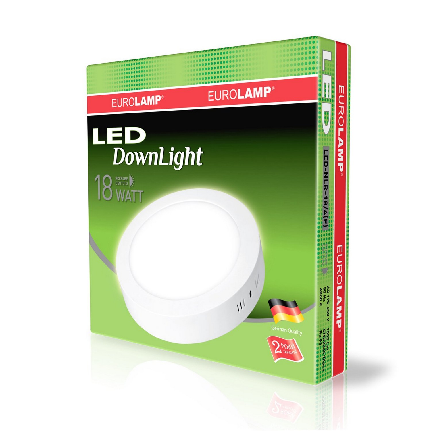 Світильник Eurolamp LED круглий накладной Downlight 18W 4000K ціна 0 грн - фотографія 2