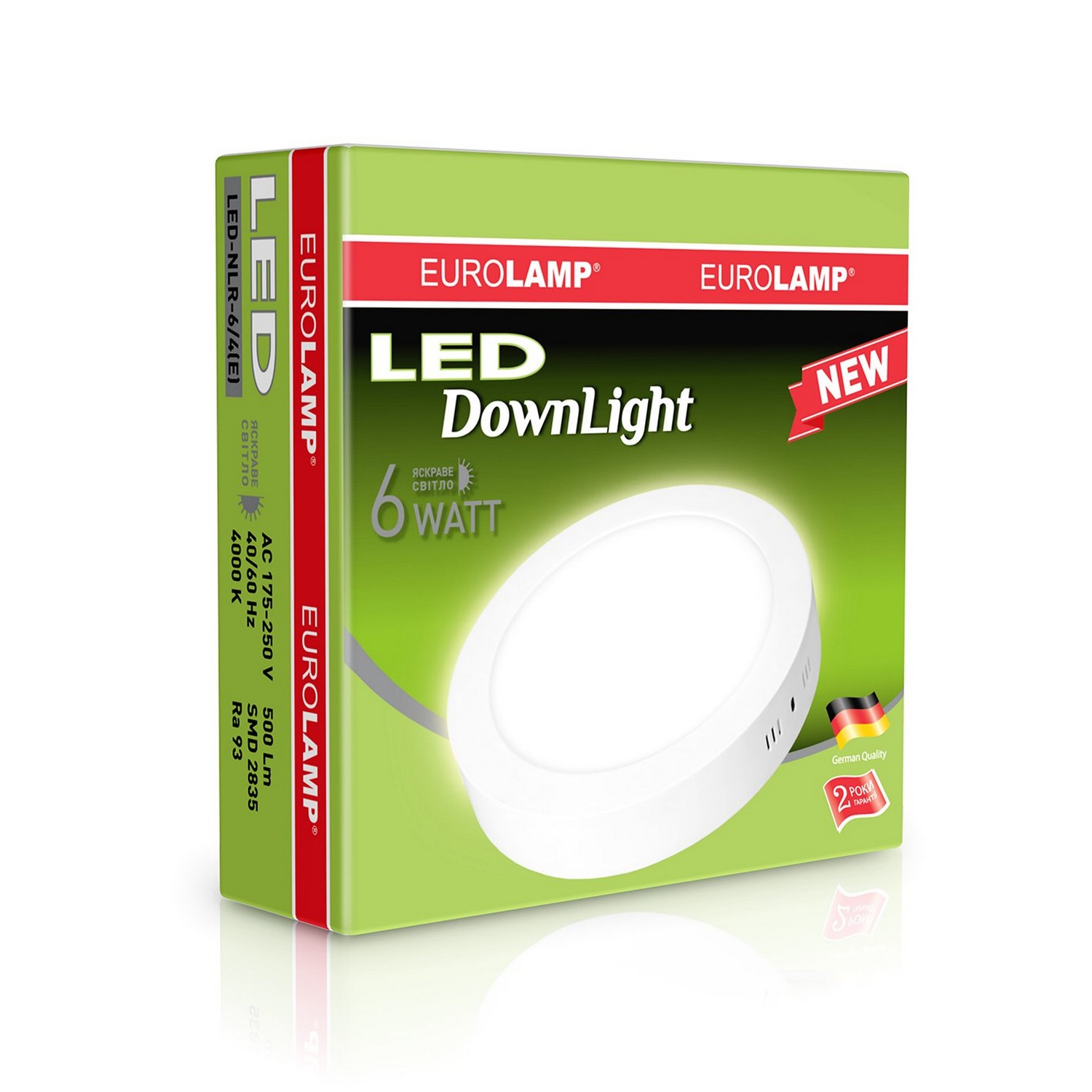 Світильник Eurolamp LED круглий накладной Downlight 6W 4000K ціна 0 грн - фотографія 2