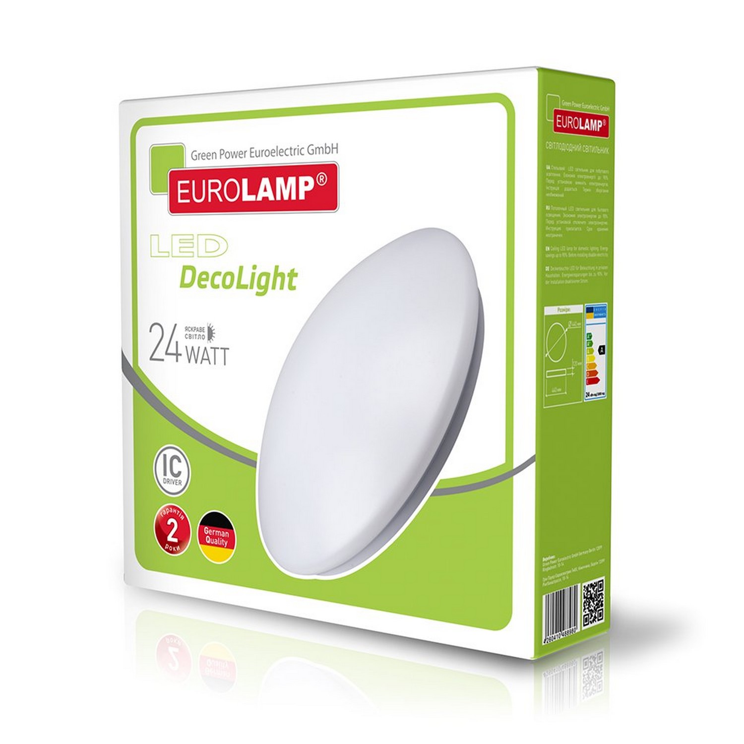в продаже Светильник Eurolamp LED круглый накладной NEW 24W 4000K - фото 3