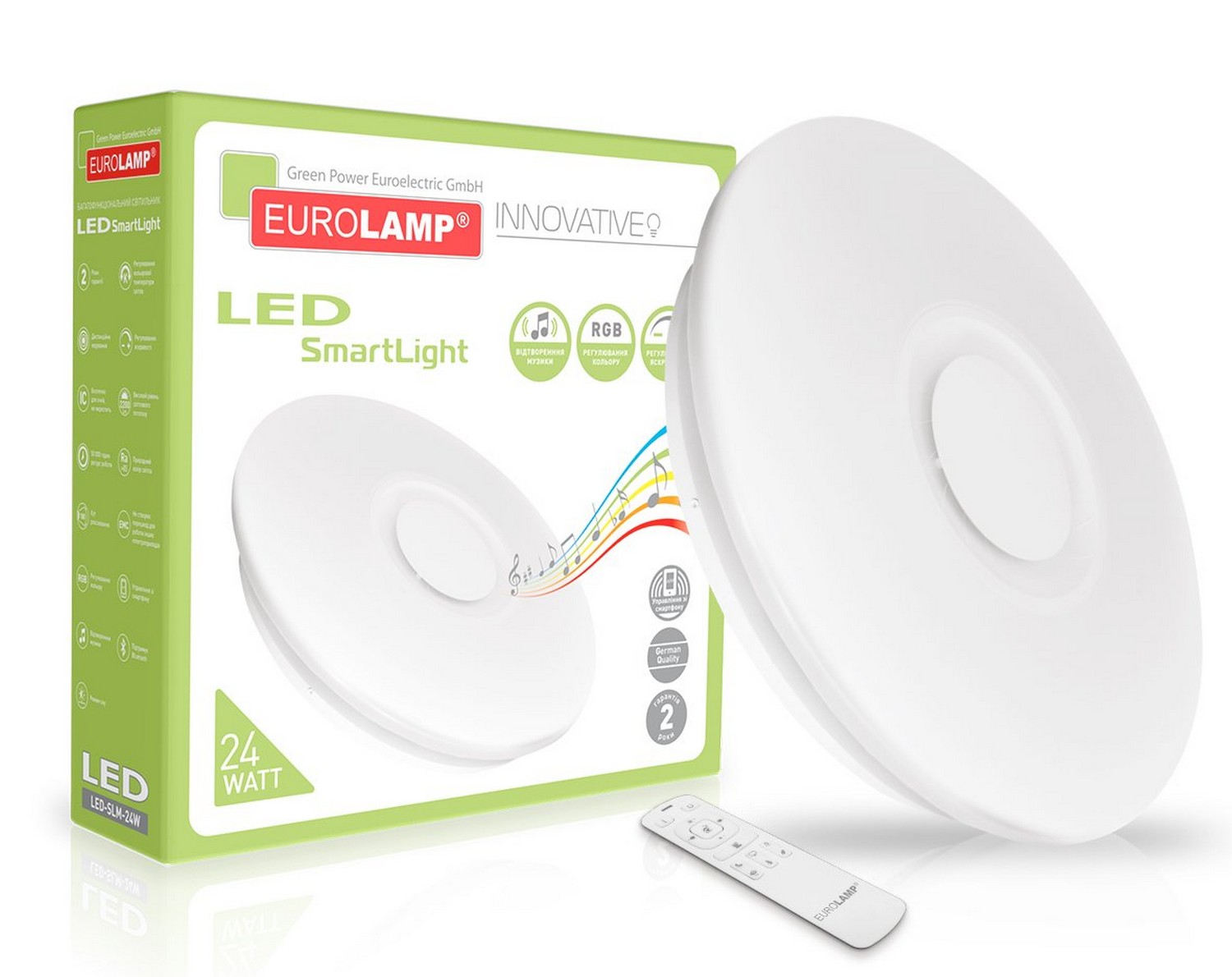 Світильник Eurolamp LED Smart Light RGB 24W dimmable 3000-6500K