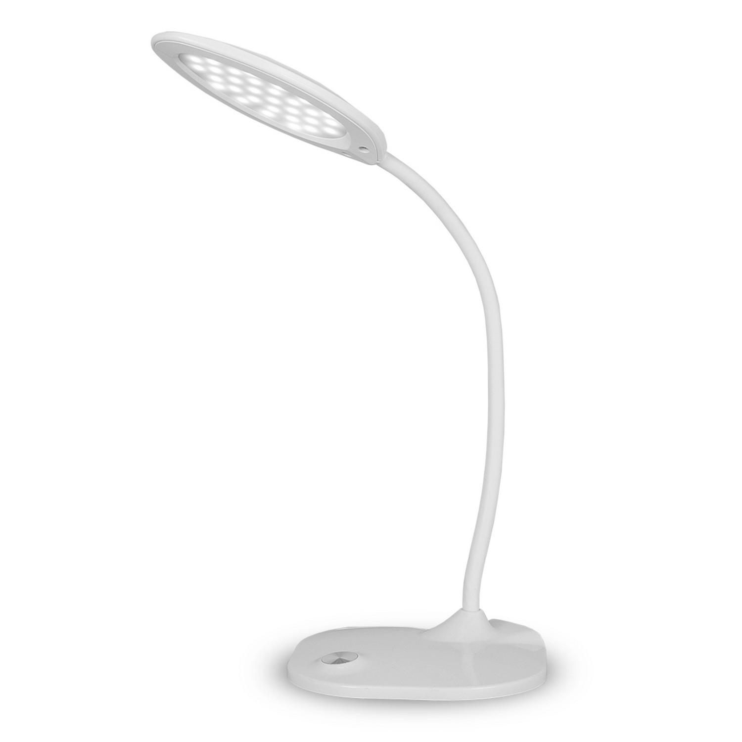 Светильник Eurolamp LED настольный металлический + стекло в стиле хайтек 5W 5300-5700K белый цена 699.04 грн - фотография 2