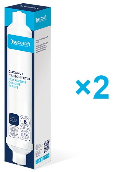 в продажу Річний запас картриджів для фільтра зворотного осмосу Ecosoft Standard без мінералізатора (CPV15POST50GPD) - фото 3