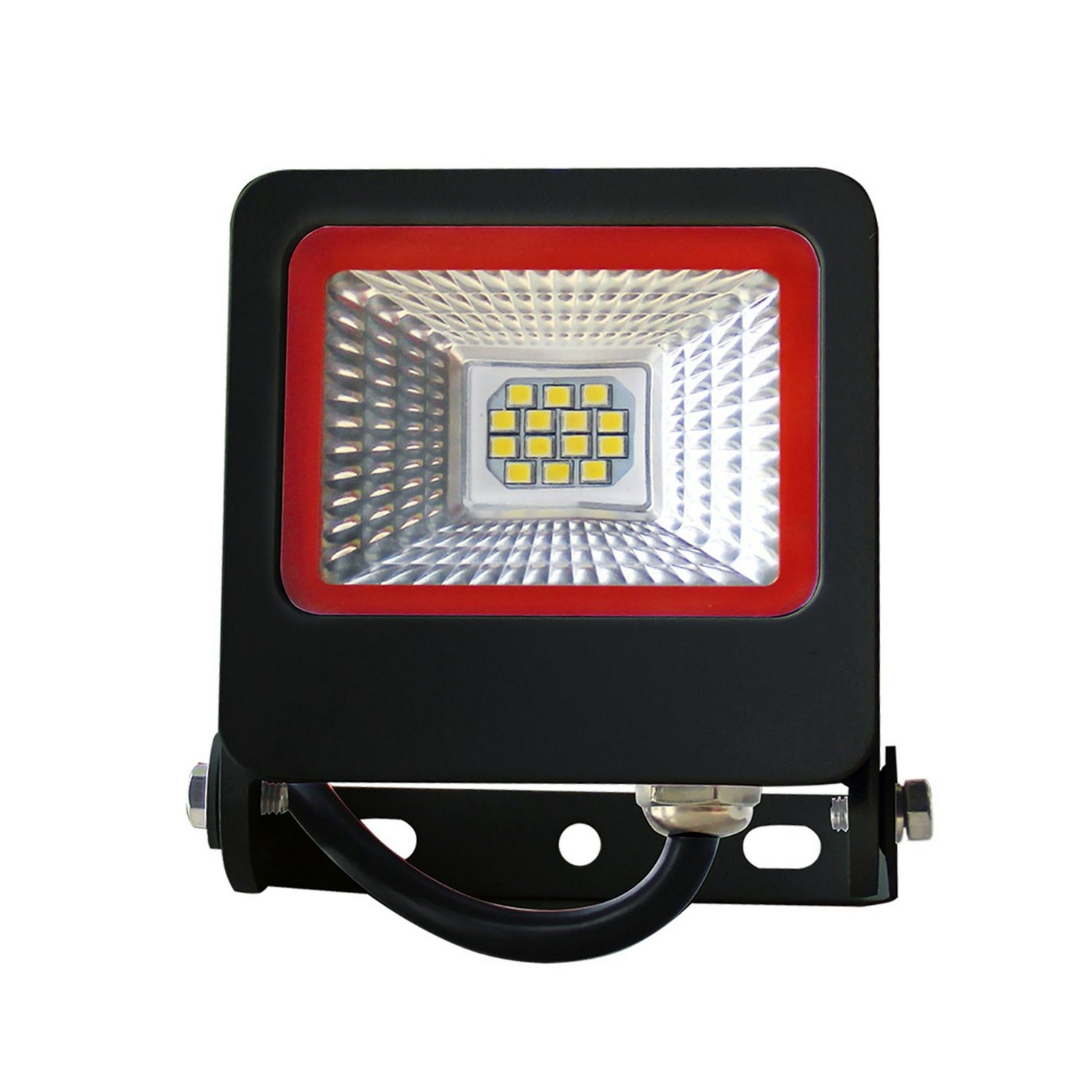 Прожектор Eurolamp LED SMD чорний з радіатором NEW 10W 6500K