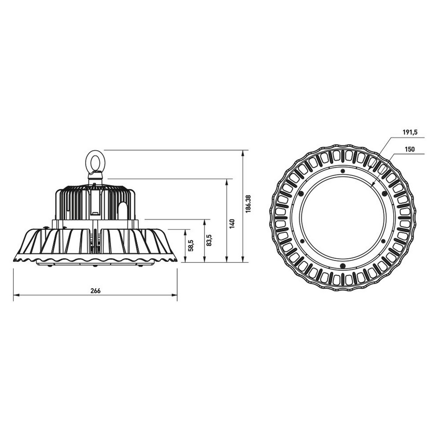 продаємо Eurolamp LED UFO IP65 150W 5000K в Україні - фото 4